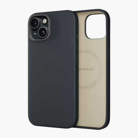 Silicone Snap Fit Case Cover For iPhone 15