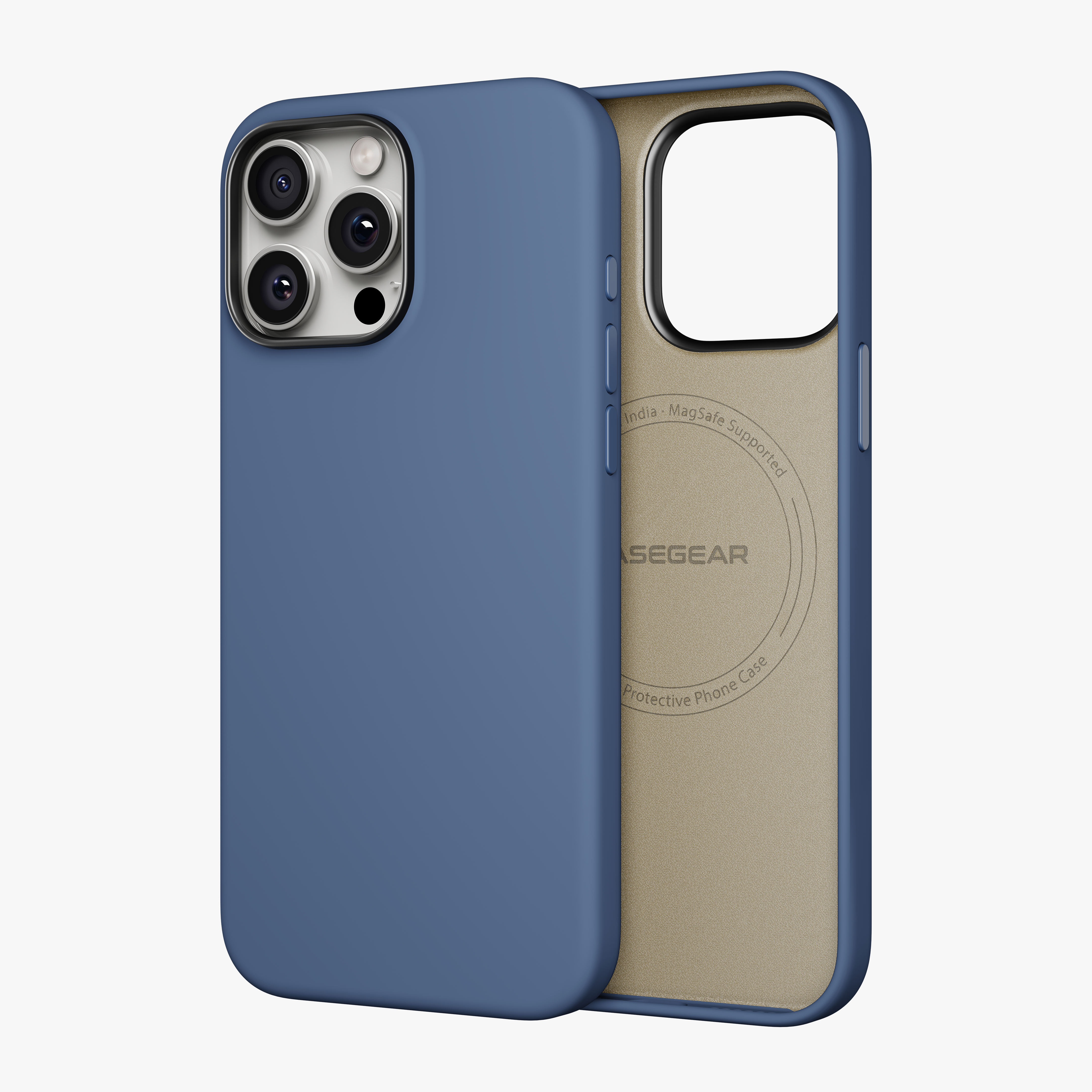 Silicone Snap Fit Case Cover For iPhone 15 Pro Max
