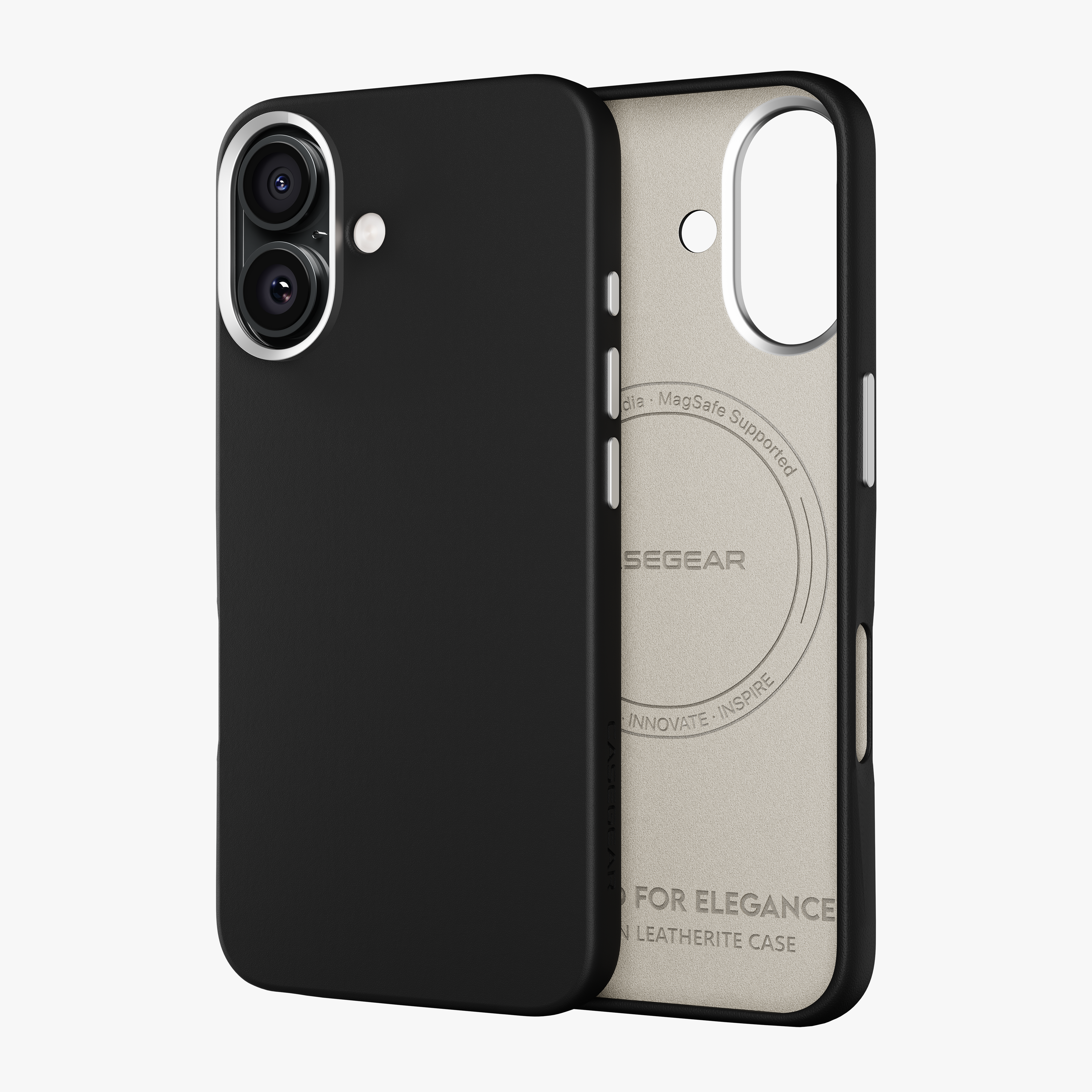 Modern Leatherite Case Cover For iPhone 16 Plus
