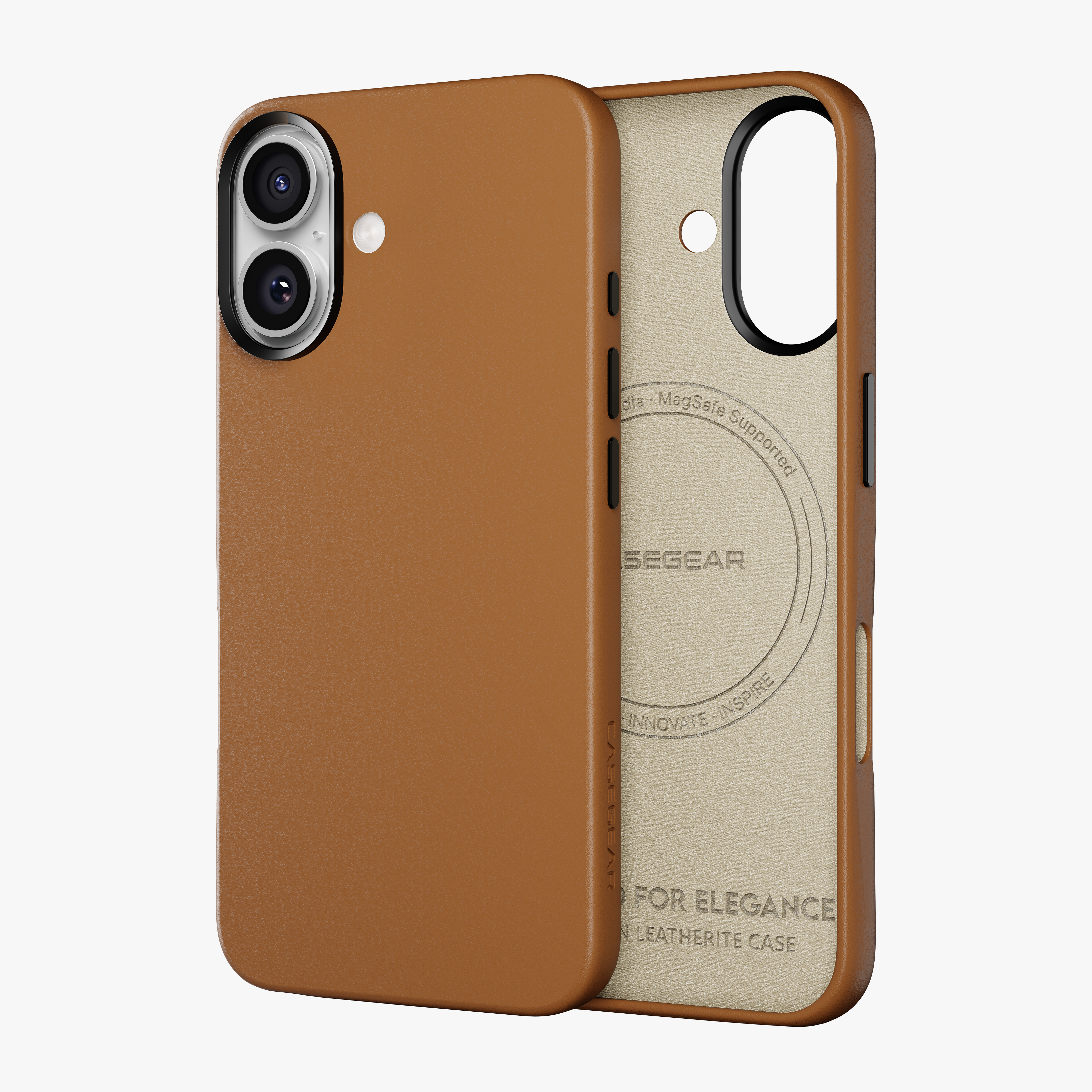 Modern Leatherite Case Cover For iPhone 16 Plus