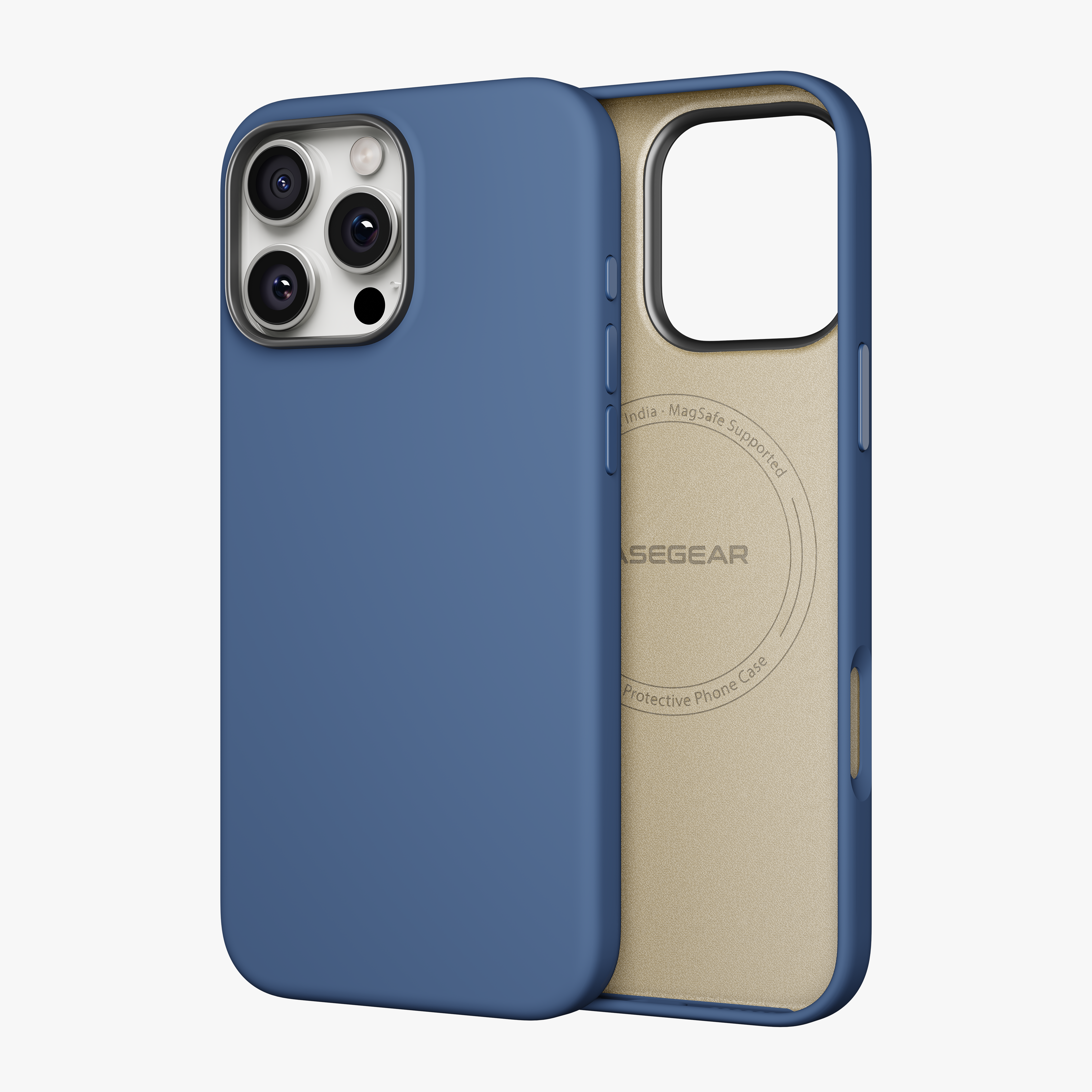 Silicone Snap Fit Case Cover For iPhone 16 Pro Max