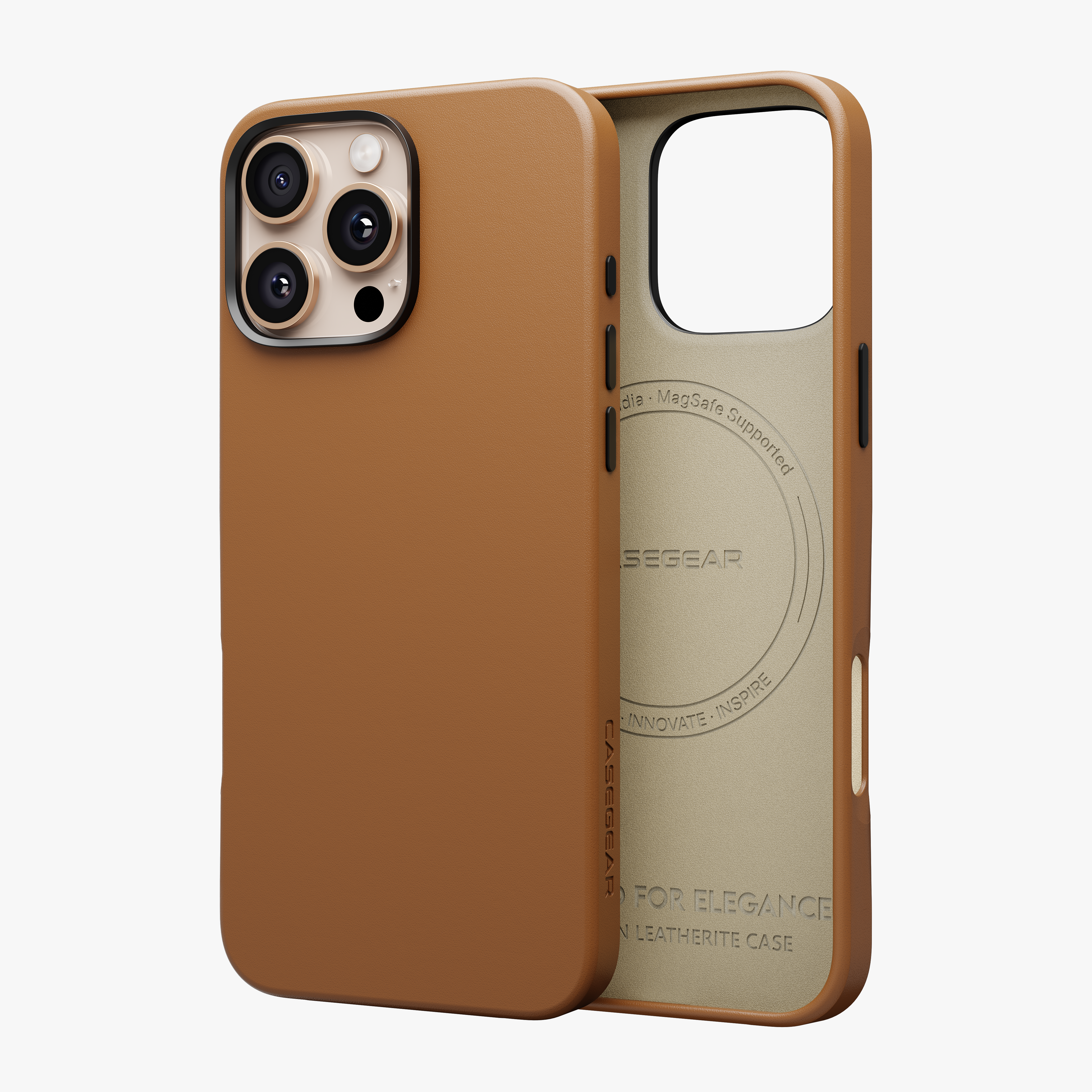 Modern Leatherite Case Cover For iPhone 16 Pro Max