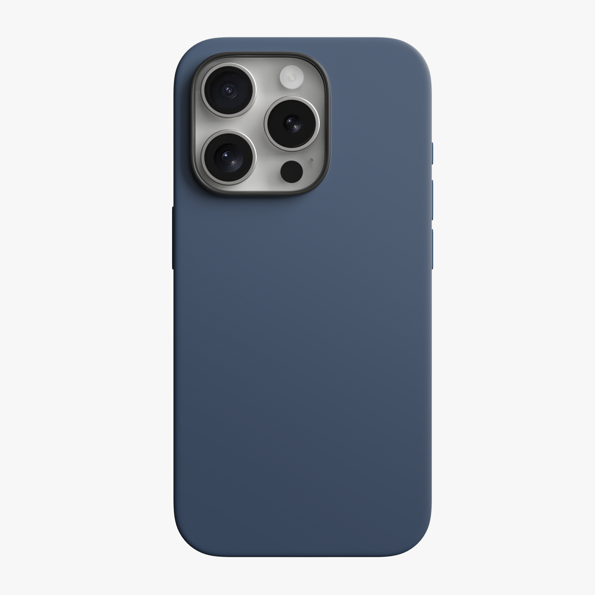 Silicone Snap Fit Case Cover For iPhone 15 Pro