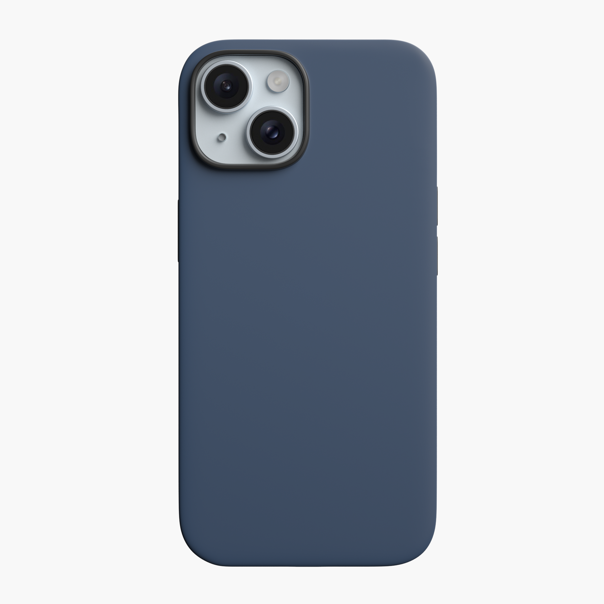 Silicone Snap Fit Case Cover For iPhone 15 Plus