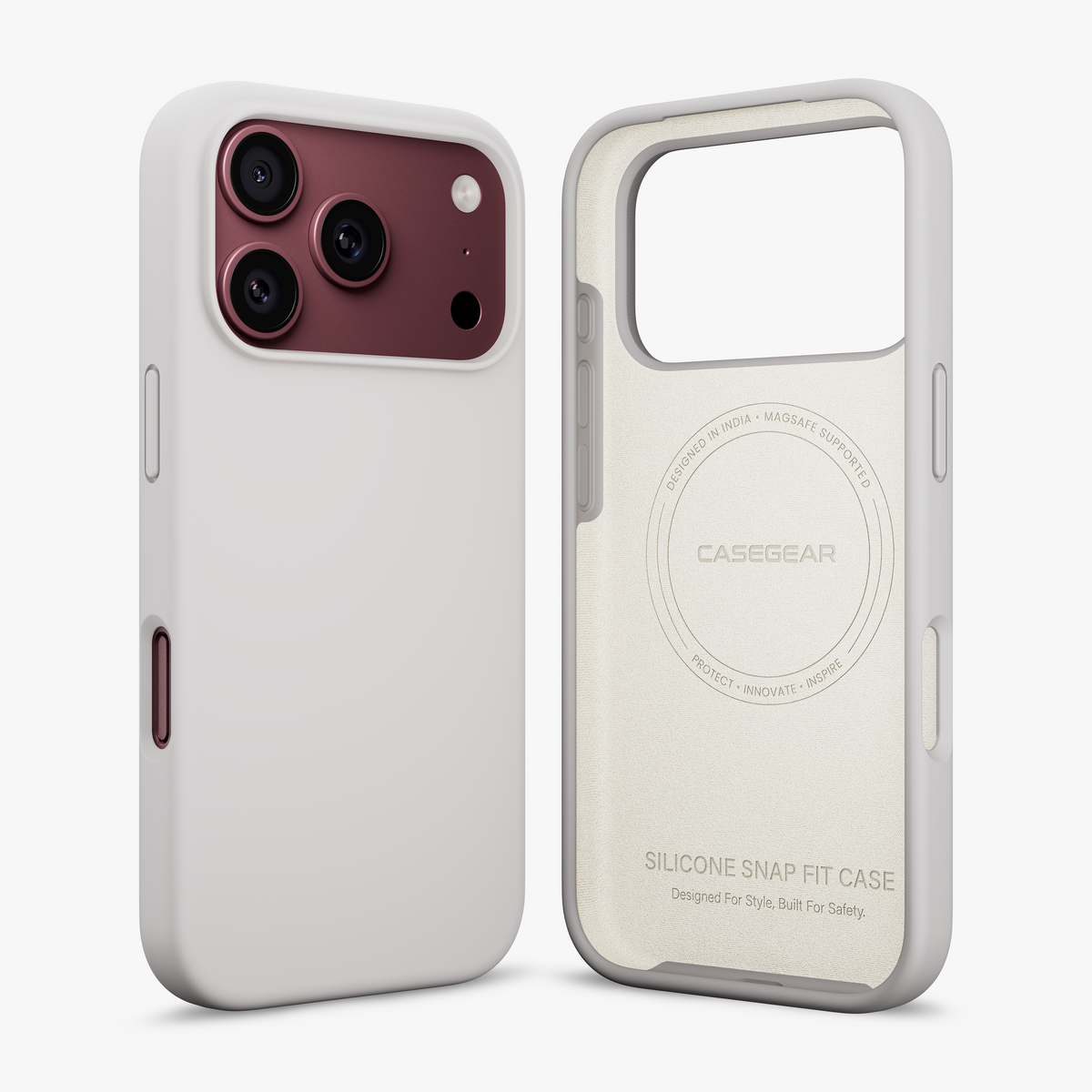 Silicone Snap Fit Case Cover For iPhone 18 Pro