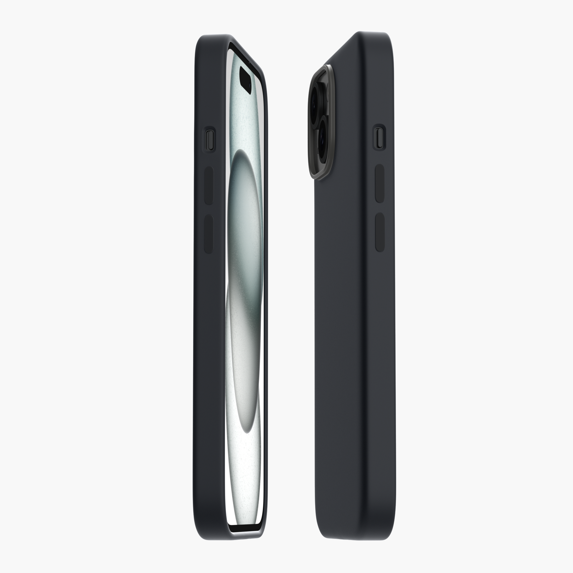 Silicone Snap Fit Case Cover For iPhone 15 Plus