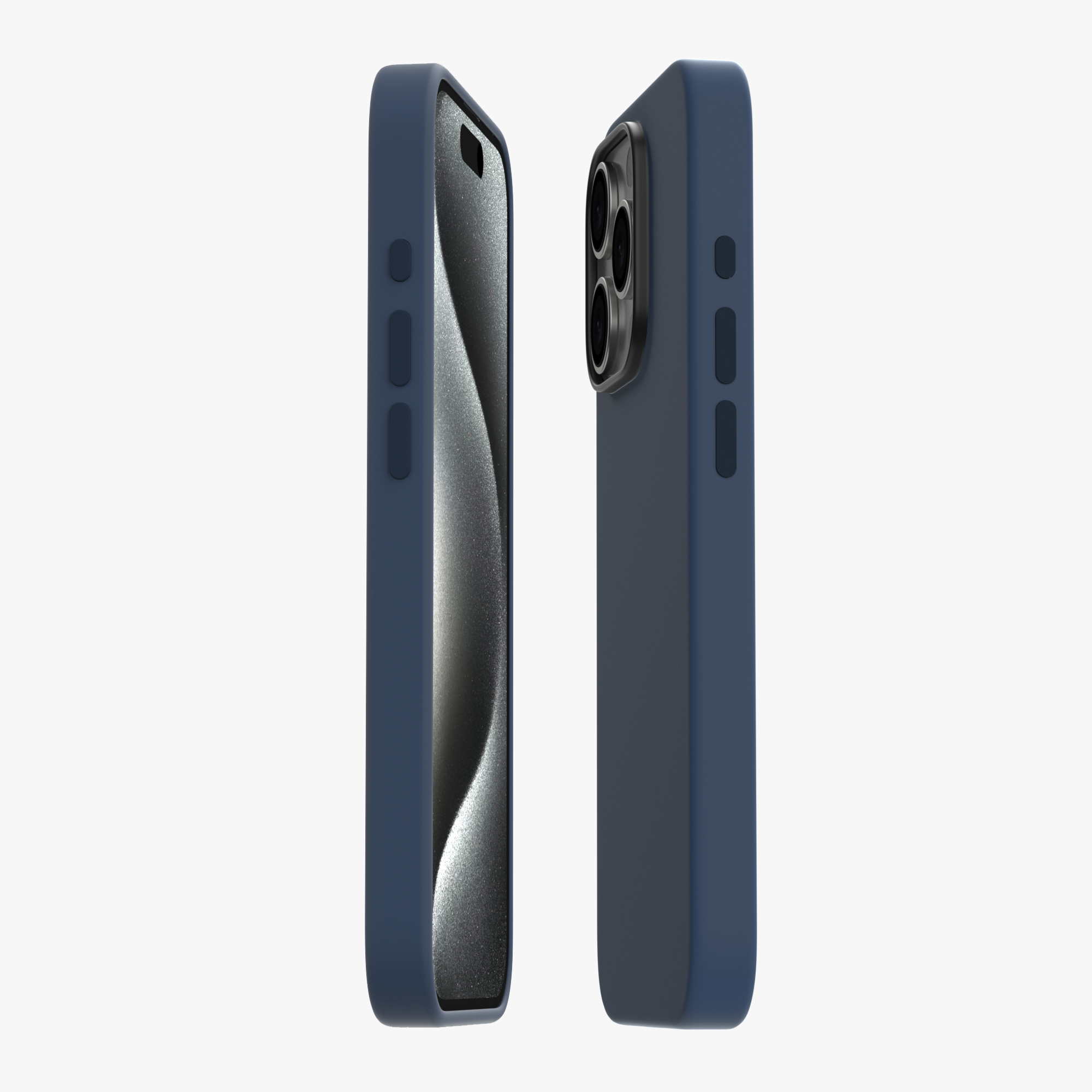 Silicone Snap Fit Case Cover For iPhone 15 Pro