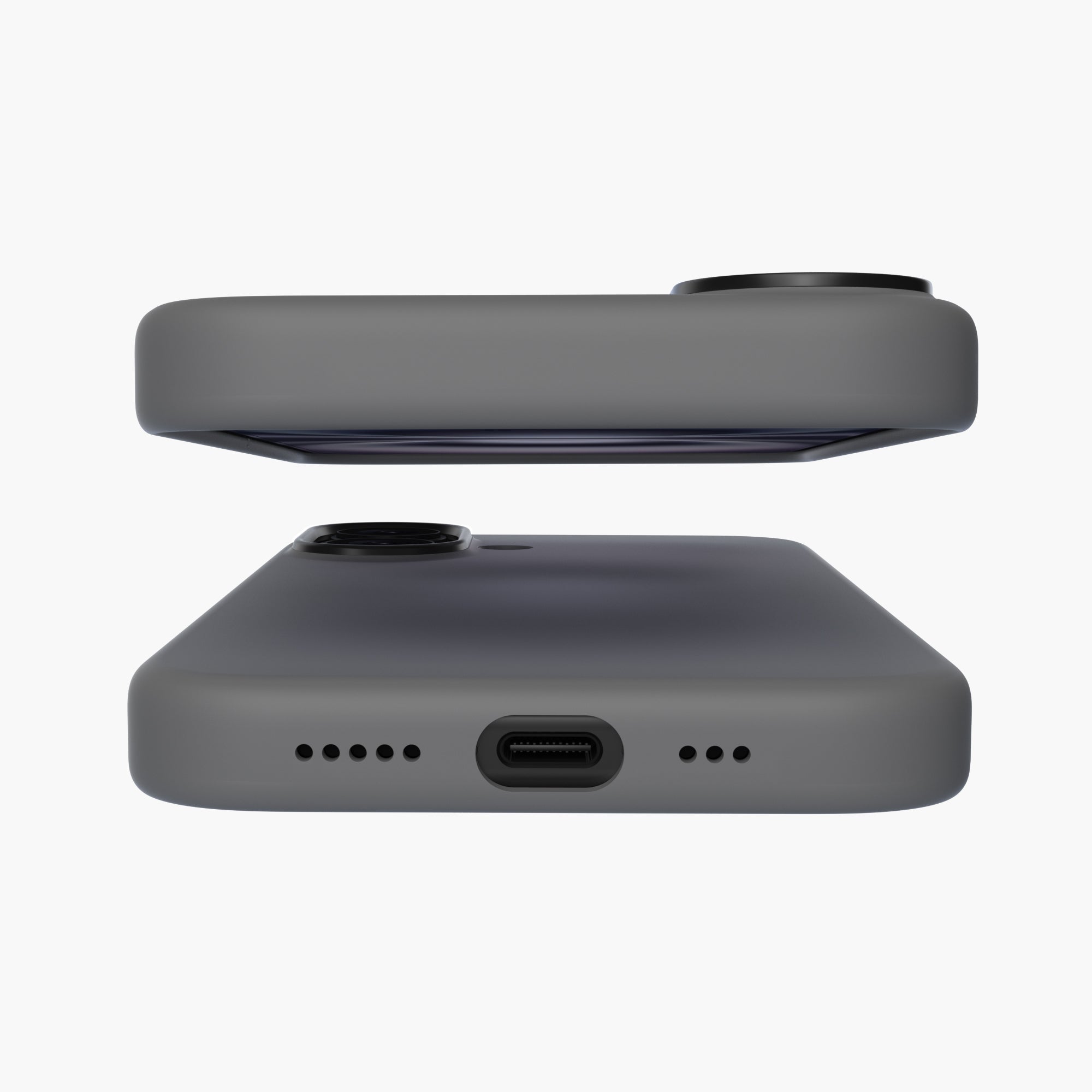 Silicone Snap Fit Case Cover For iPhone 16 Plus