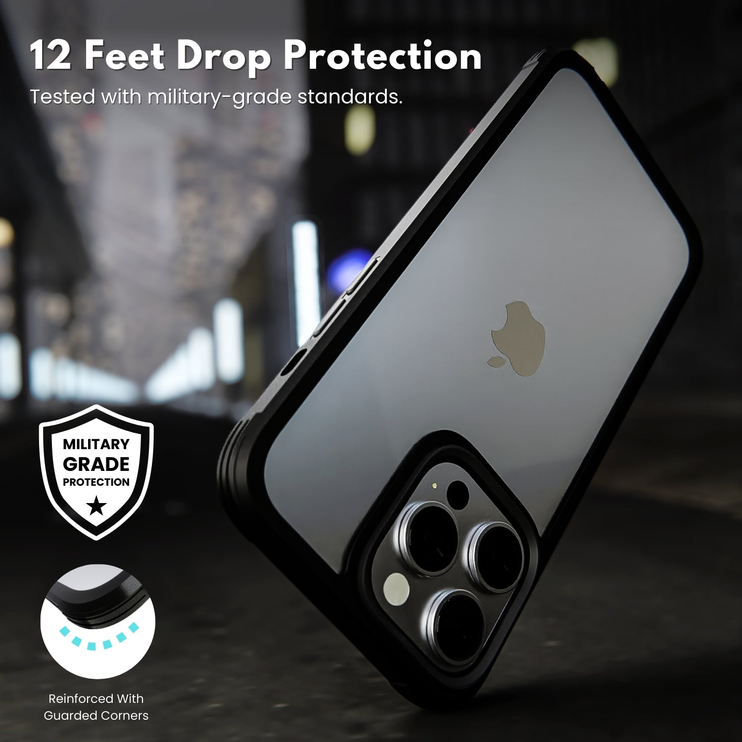Grip Armour Case Cover For iPhone 15 Pro Max