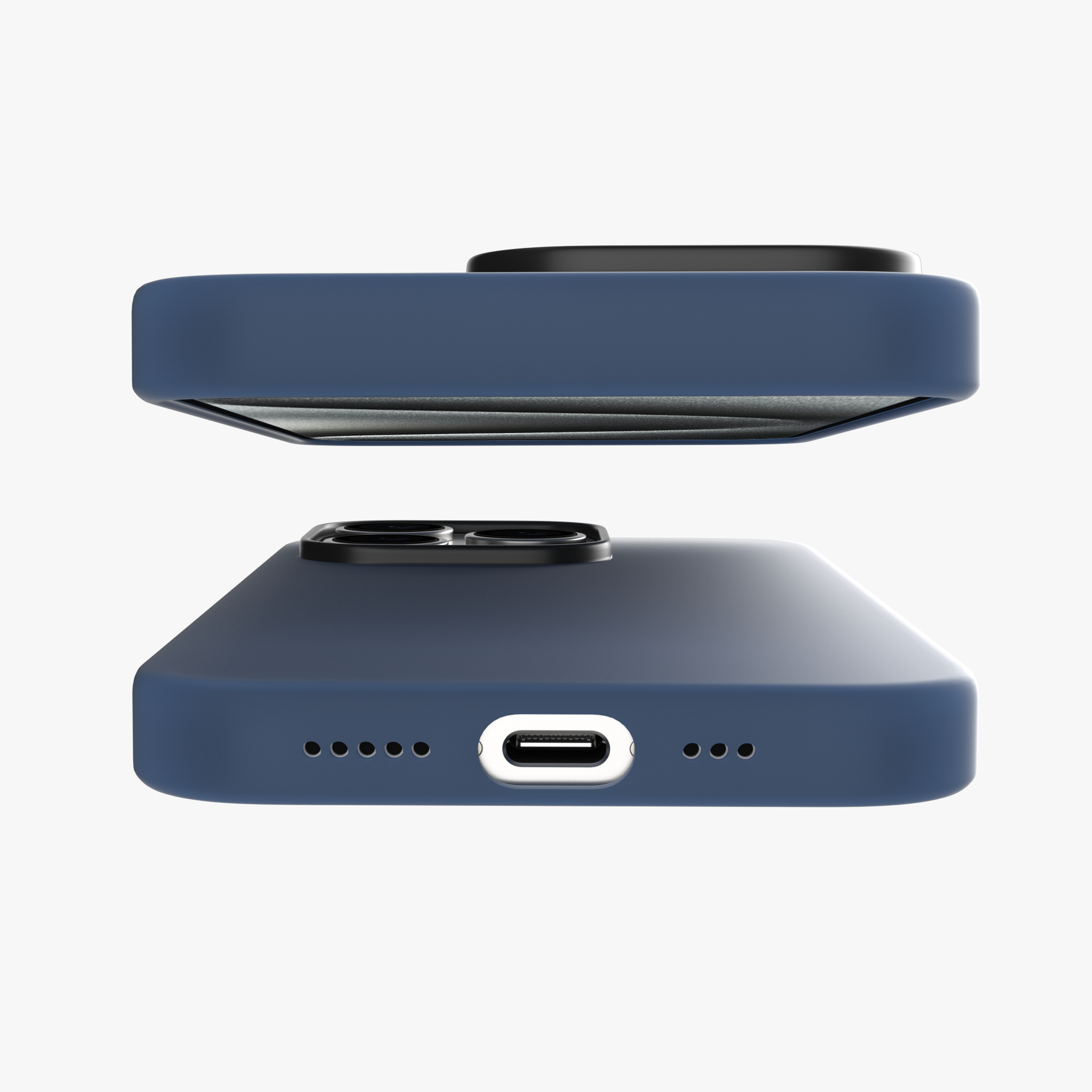 Silicone Snap Fit Case Cover For iPhone 15 Pro