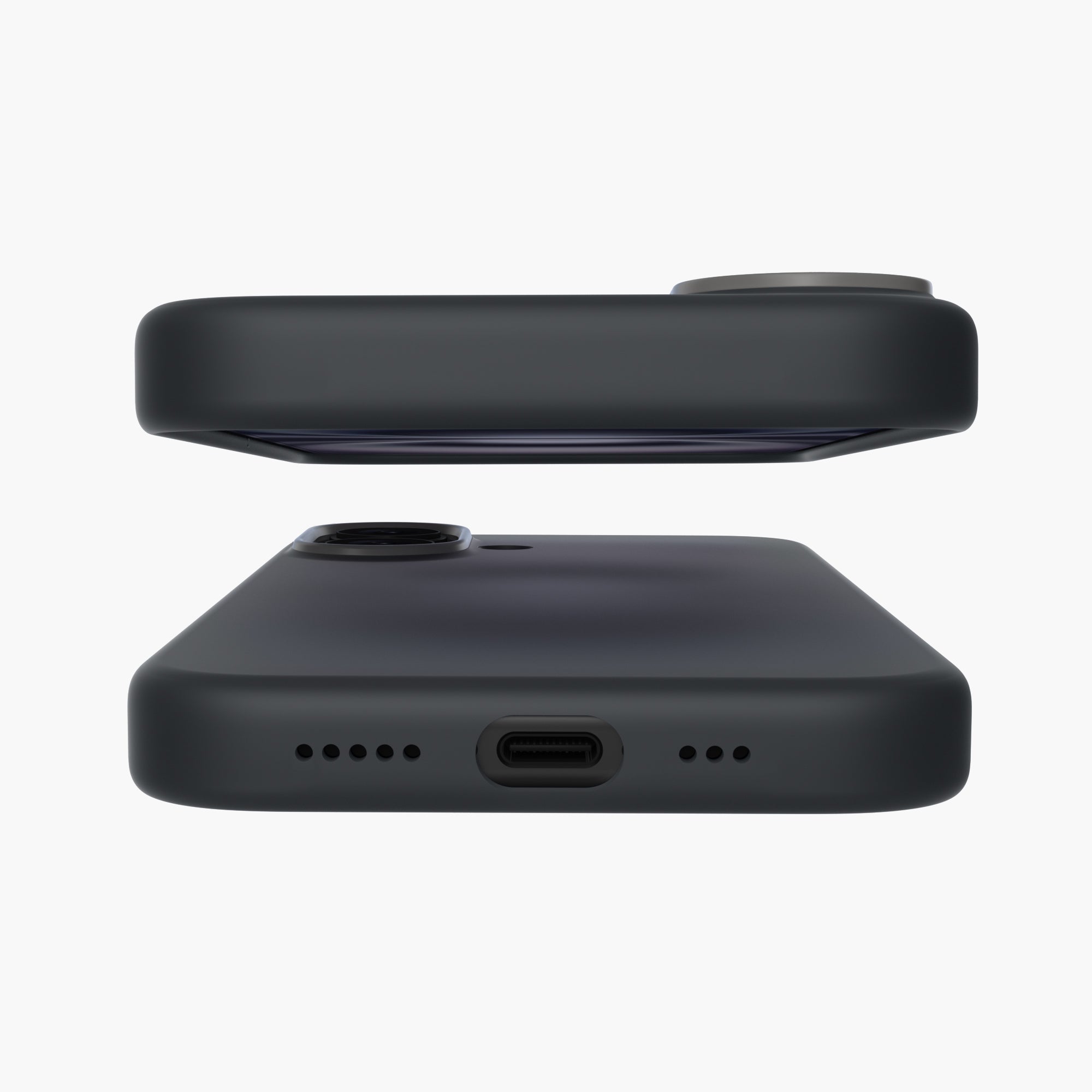 Silicone Snap Fit Case Cover For iPhone 16 Plus