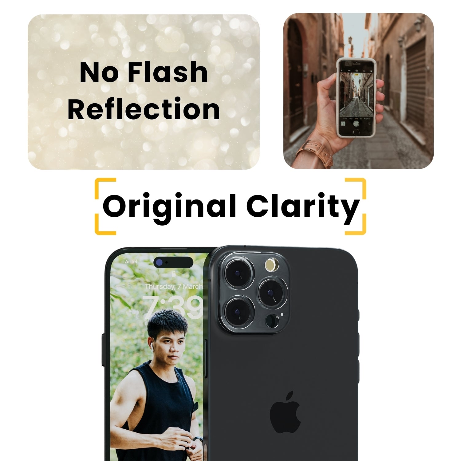 Clear Lens Protector For iPhone 15 Pro Max