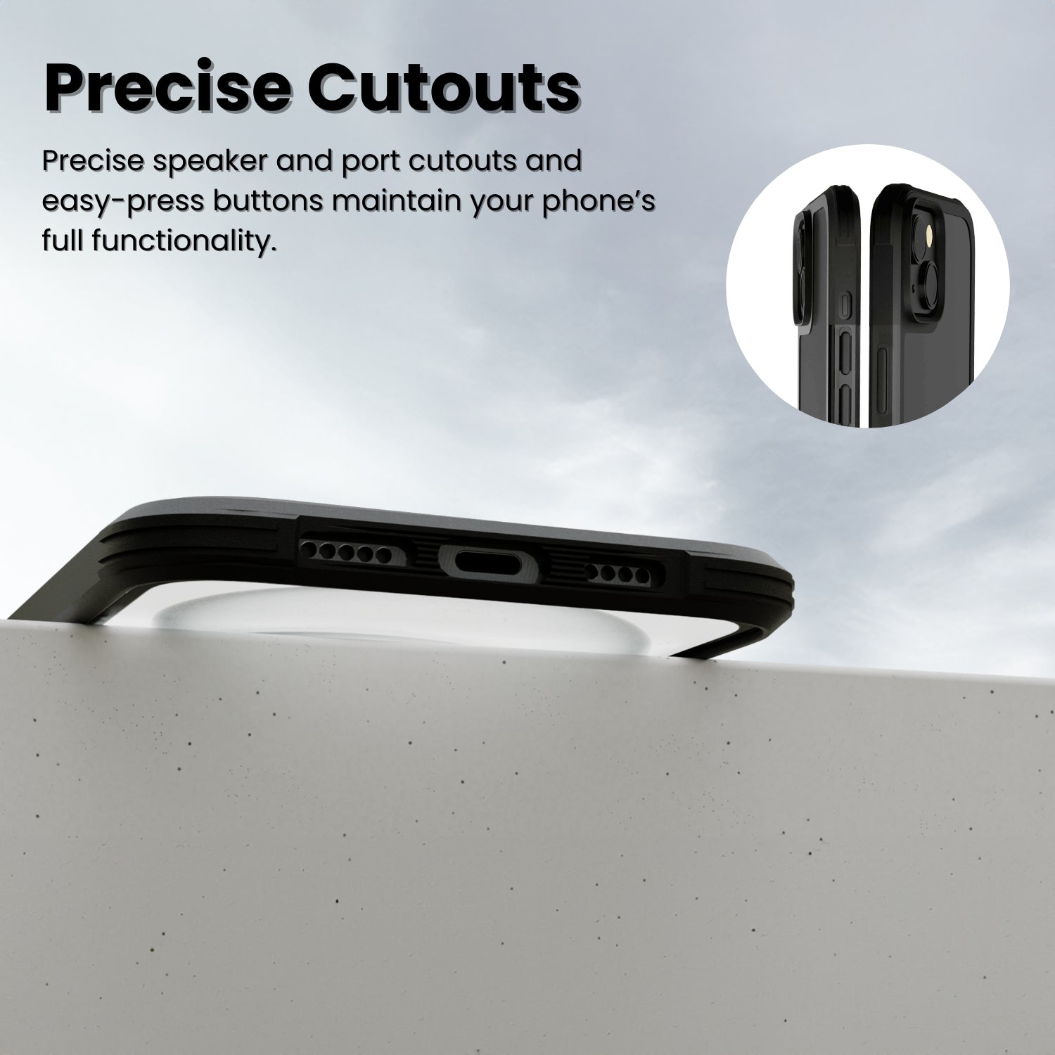 Grip Armour Case Cover For iPhone 15 Plus