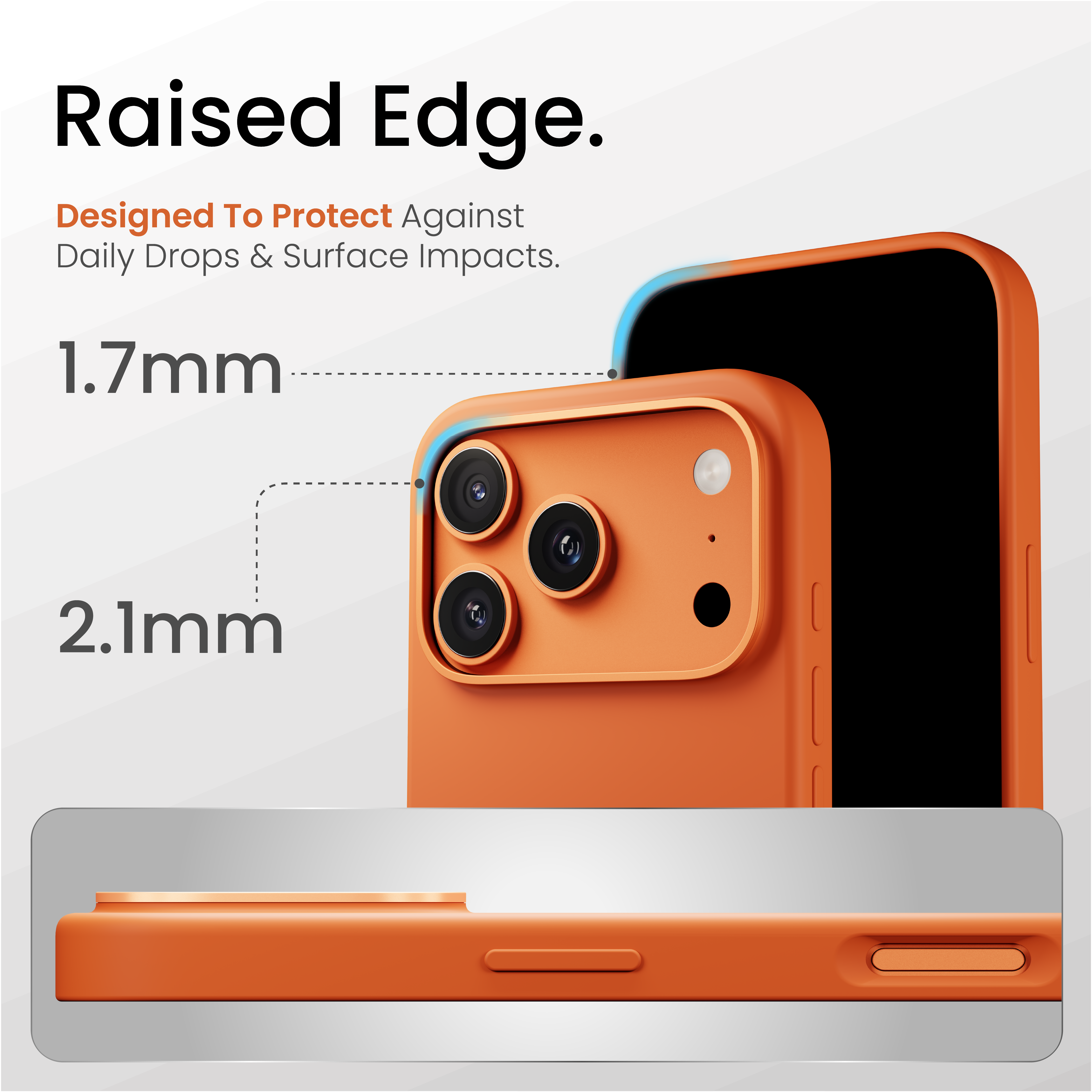 Silicone Snap Fit Case Cover For iPhone 17 Pro Max