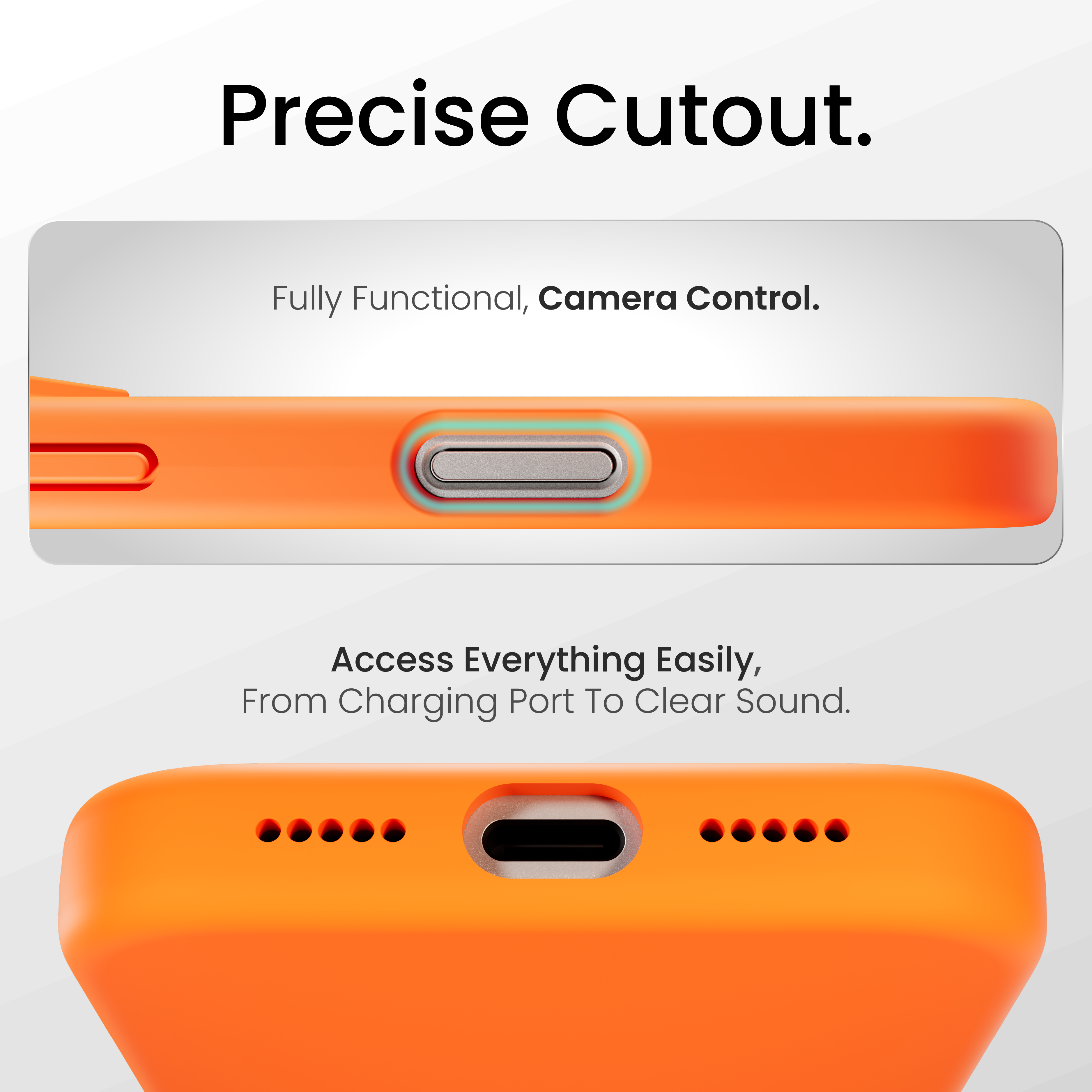 Silicone Snap Fit Case Cover For iPhone 17 Pro Max
