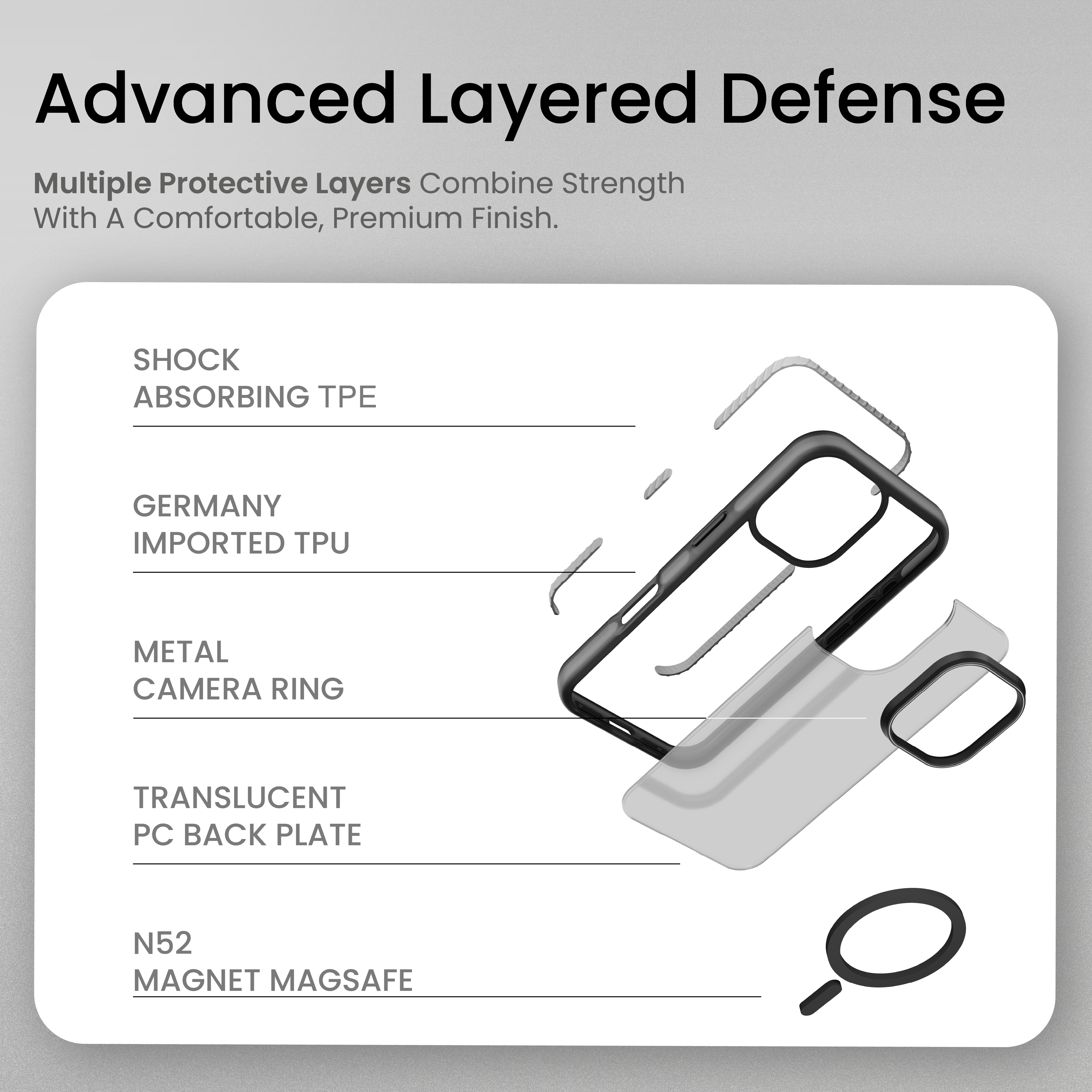 Bold Pro Case Cover For iPhone 17