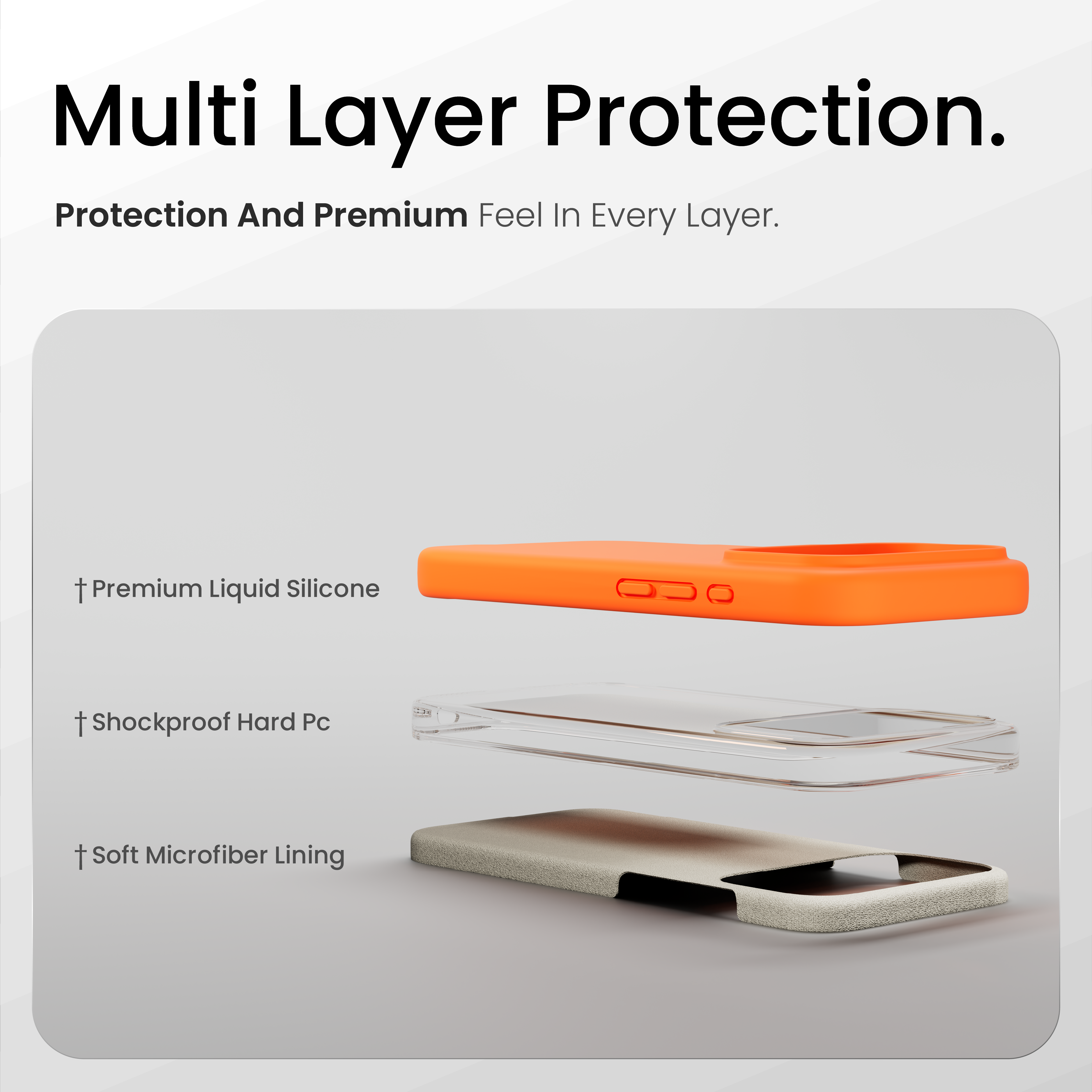 Silicone Snap Fit Case Cover For iPhone 17 Pro Max