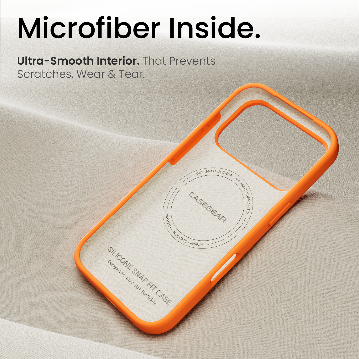 Silicone Snap Fit Case Cover For iPhone 17 Pro Max