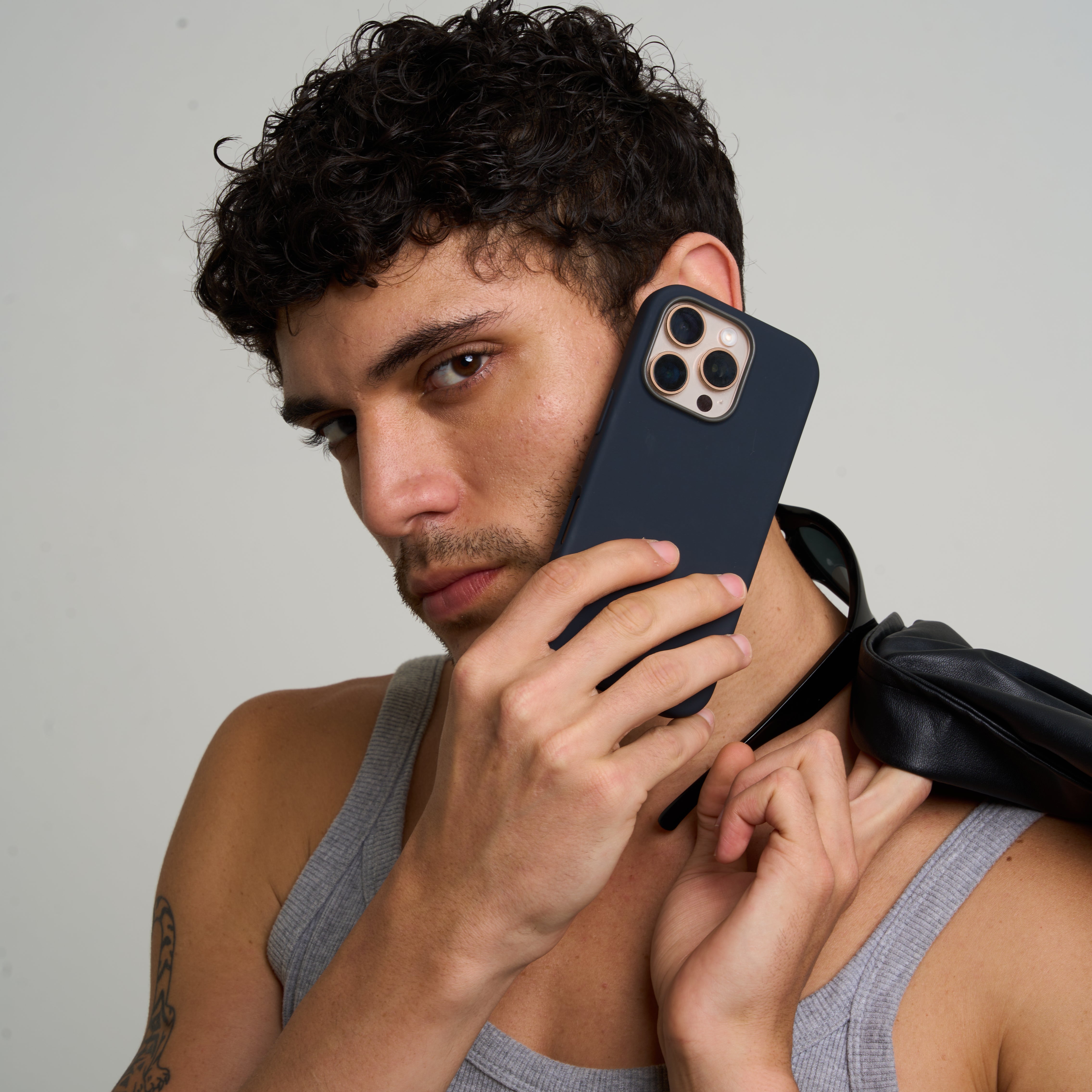 Silicone Snap Fit Case Cover For iPhone 16 Pro Max