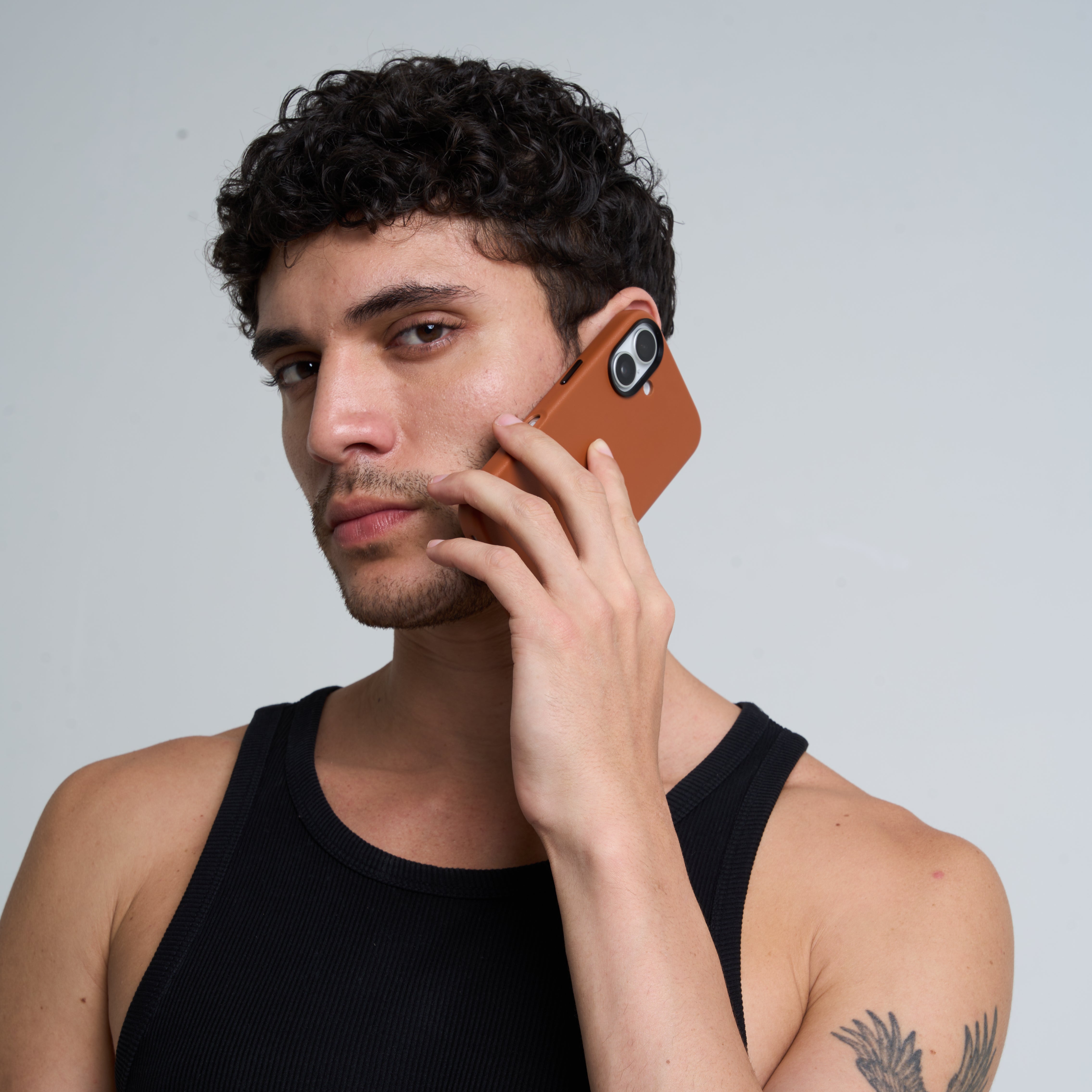 Modern Leatherite Case Cover For iPhone 16 Plus