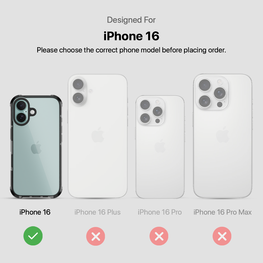 Grip Armour Case Cover For iPhone 16