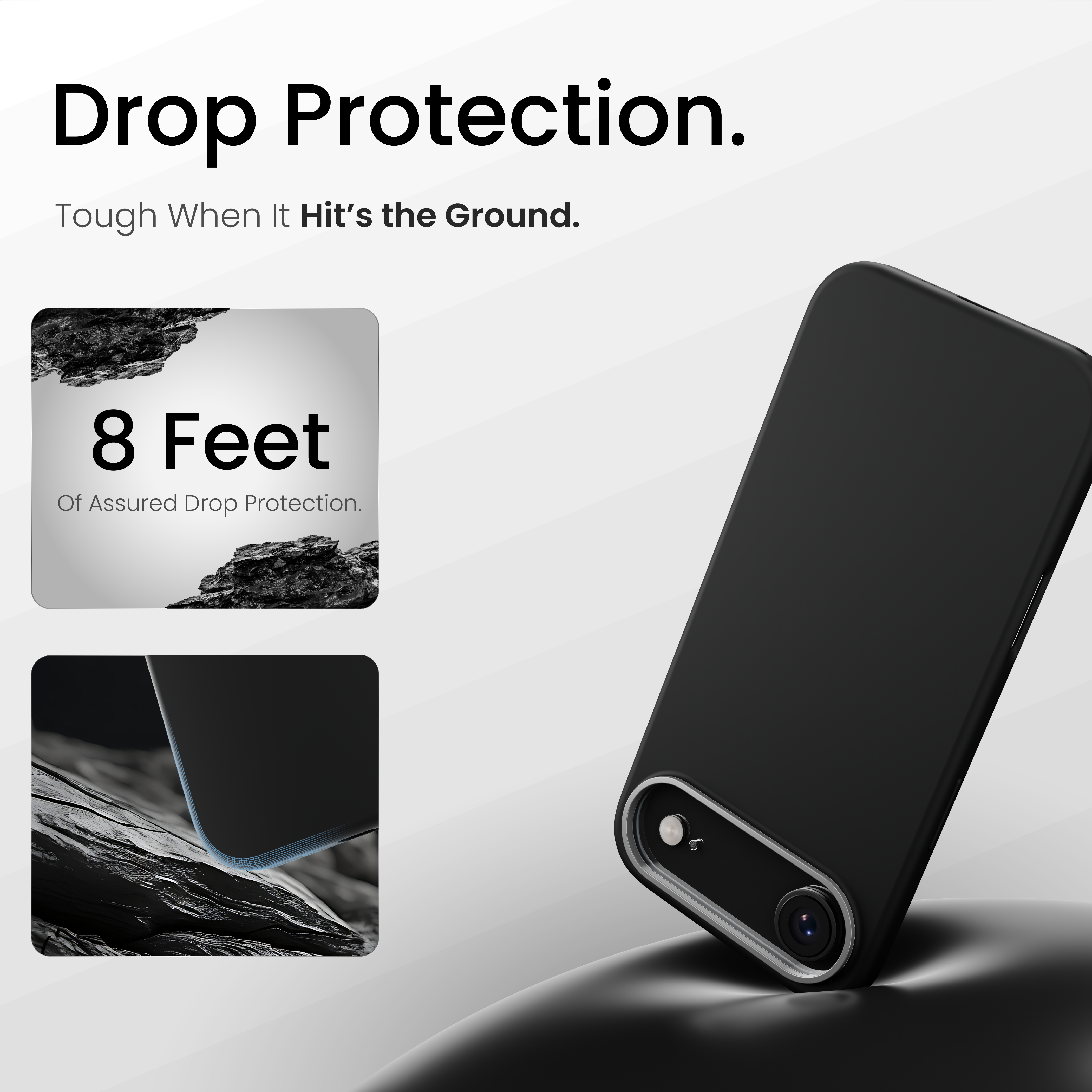 Silicone Snap Fit Case Cover For iPhone Air