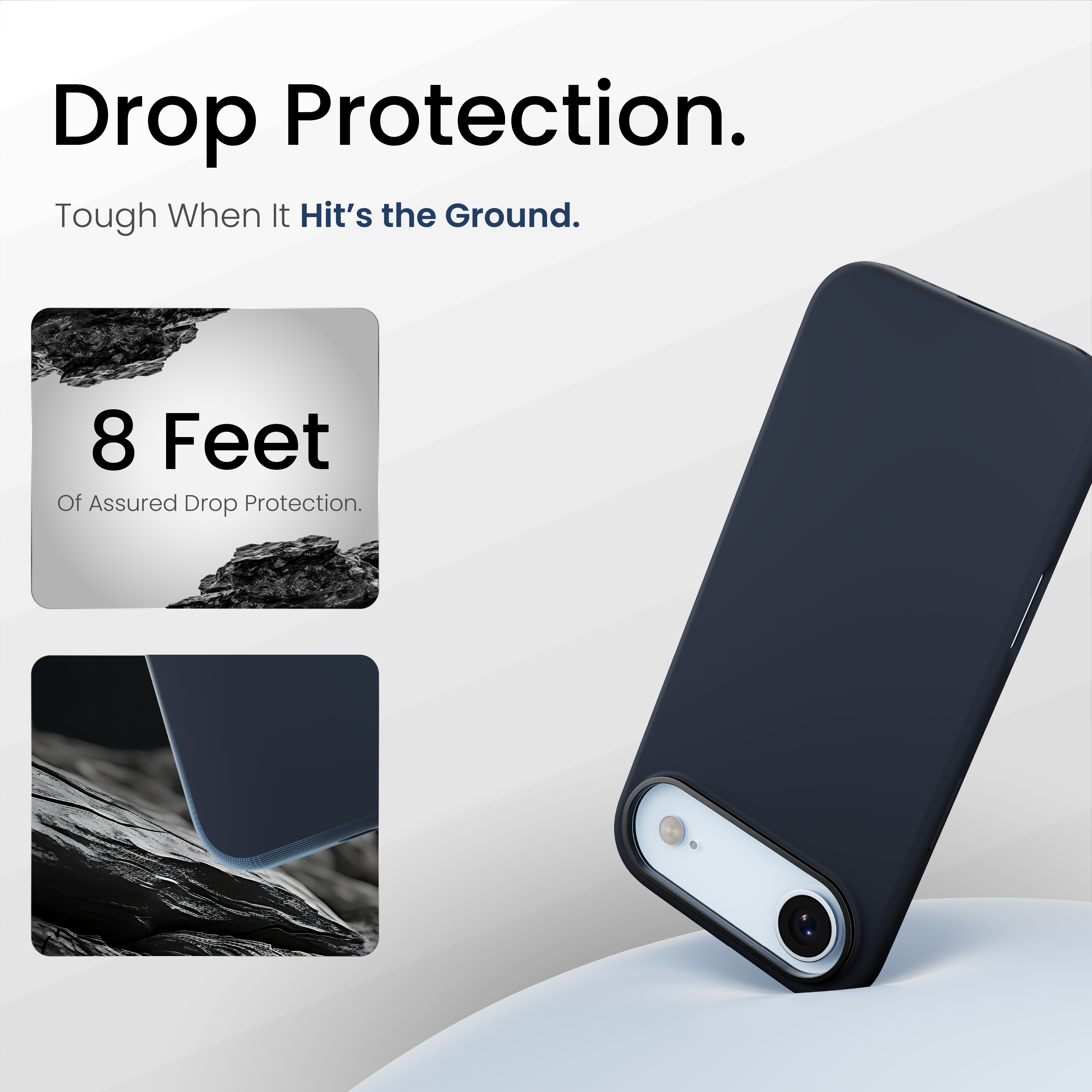 Silicone Snap Fit Case Cover For iPhone Air