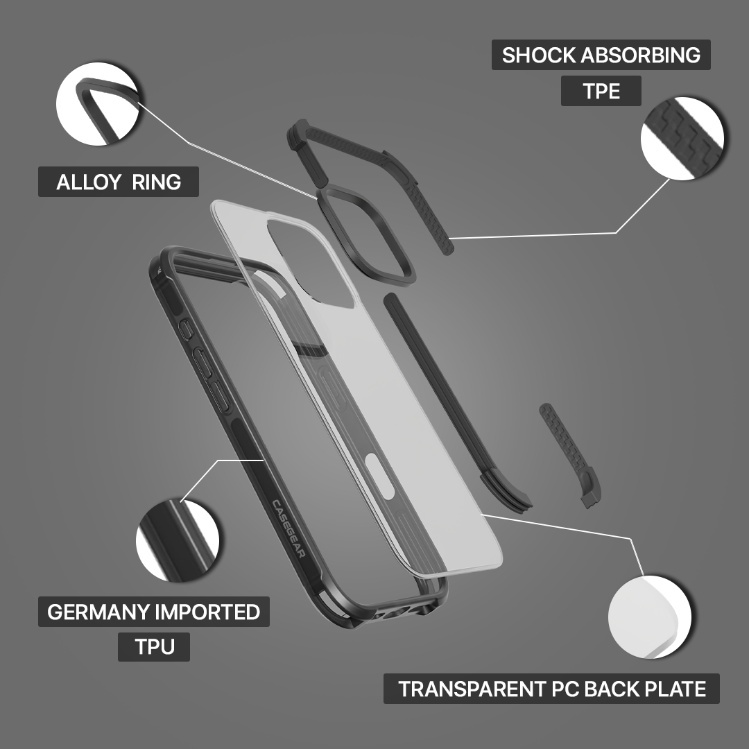 Grip Armour Case Cover For iPhone 16 Pro