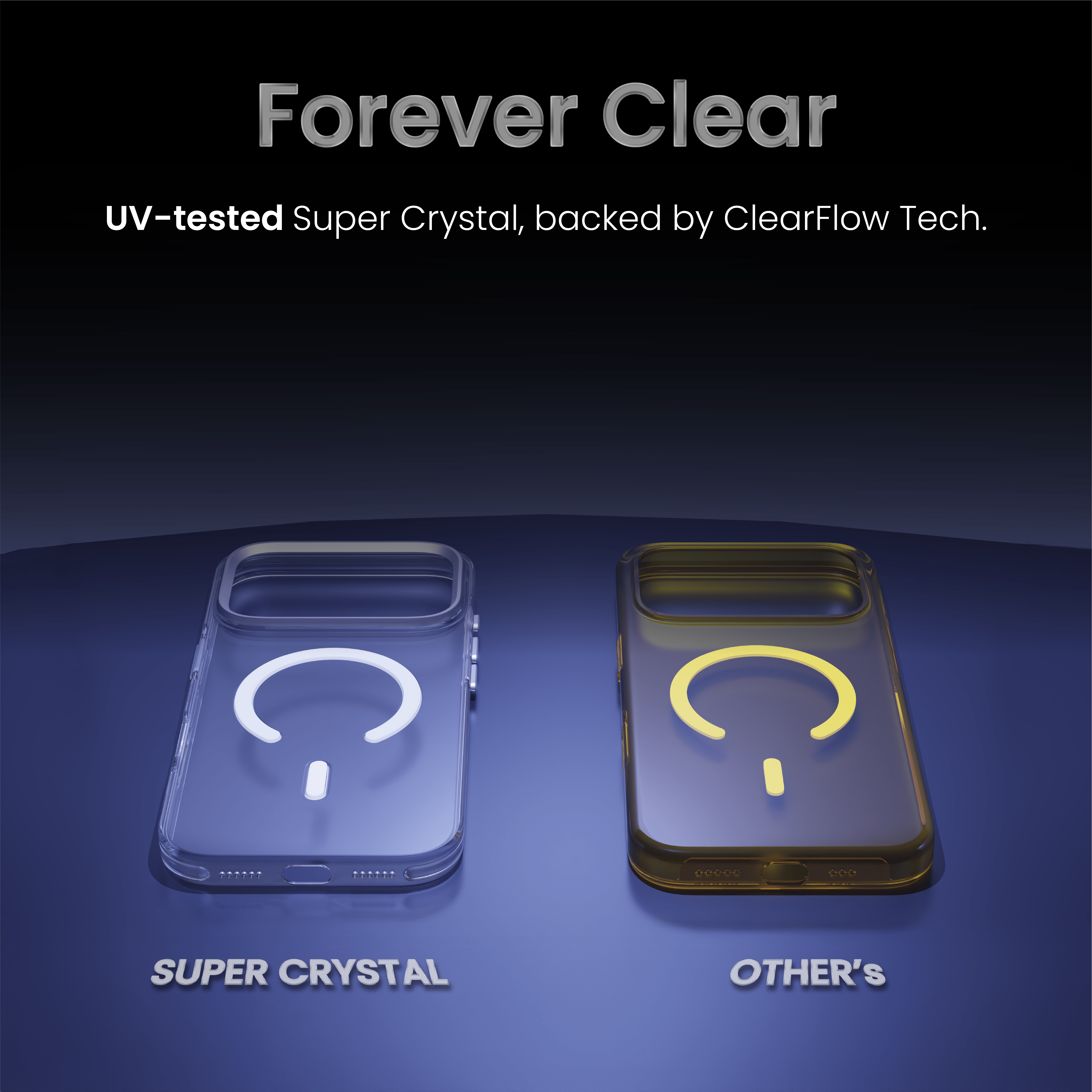 Super Crystal Case Cover For iPhone 17 Pro Max