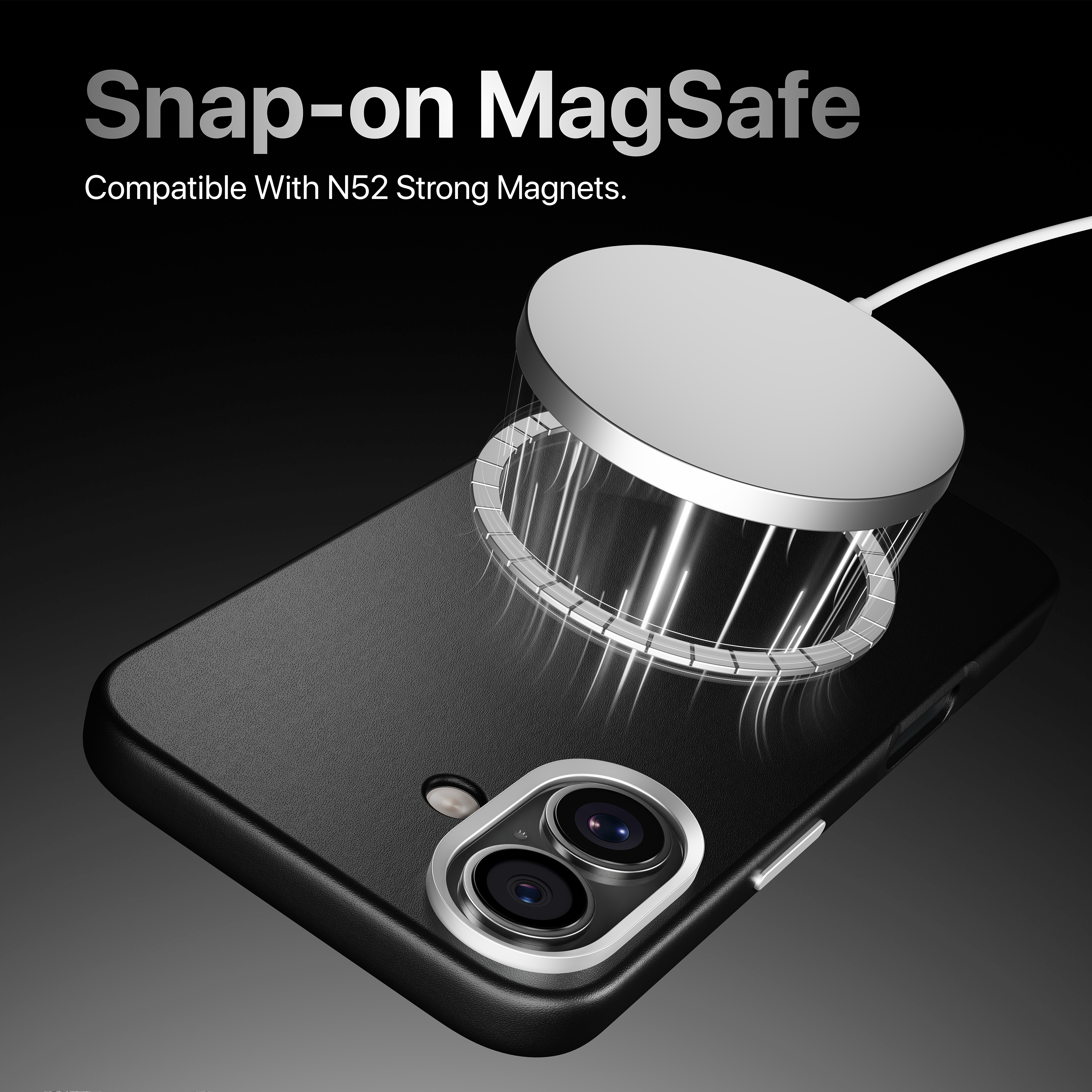 Modern Leatherite Case Cover For iPhone 16 Plus