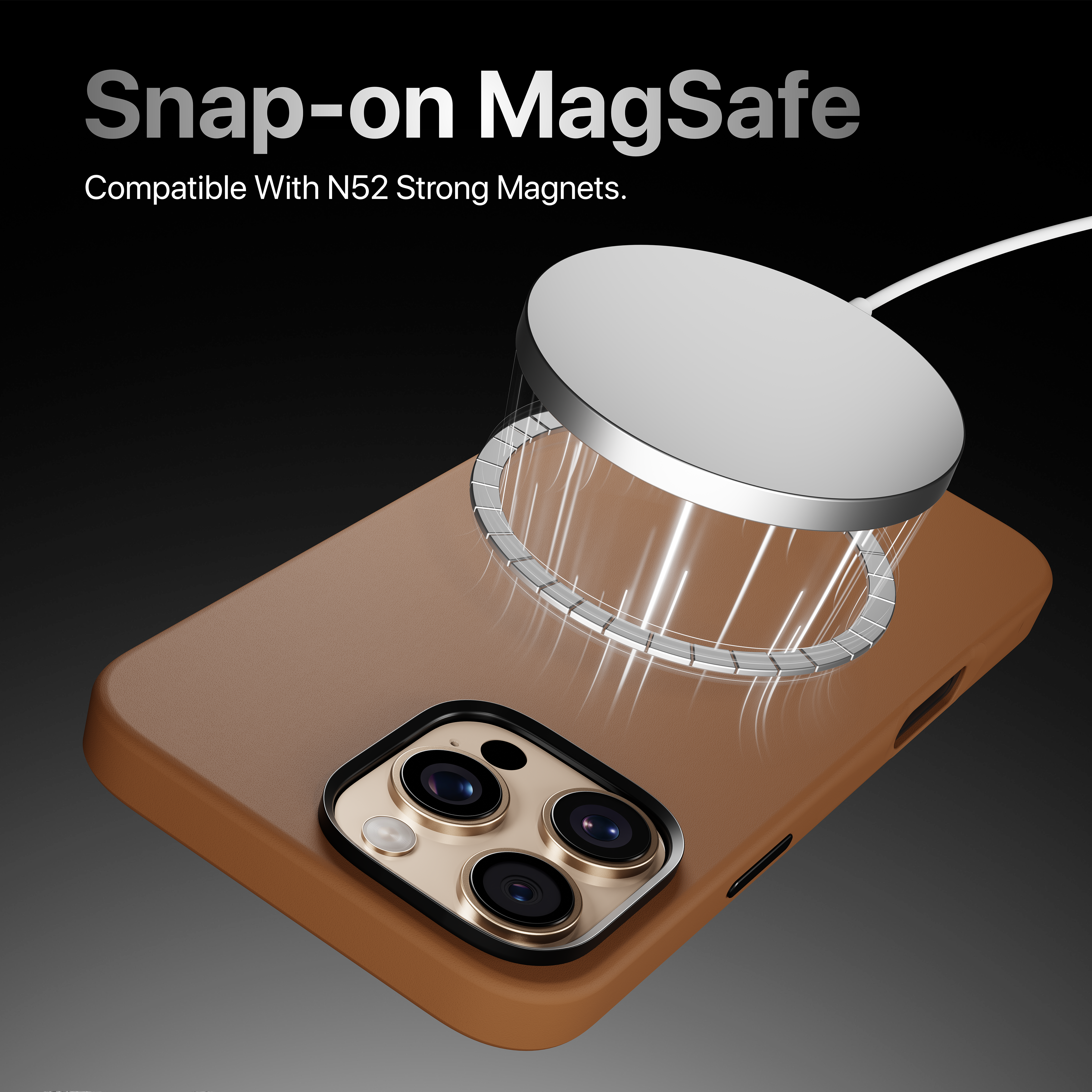 Modern Leatherite Case Cover For iPhone 16 Pro Max