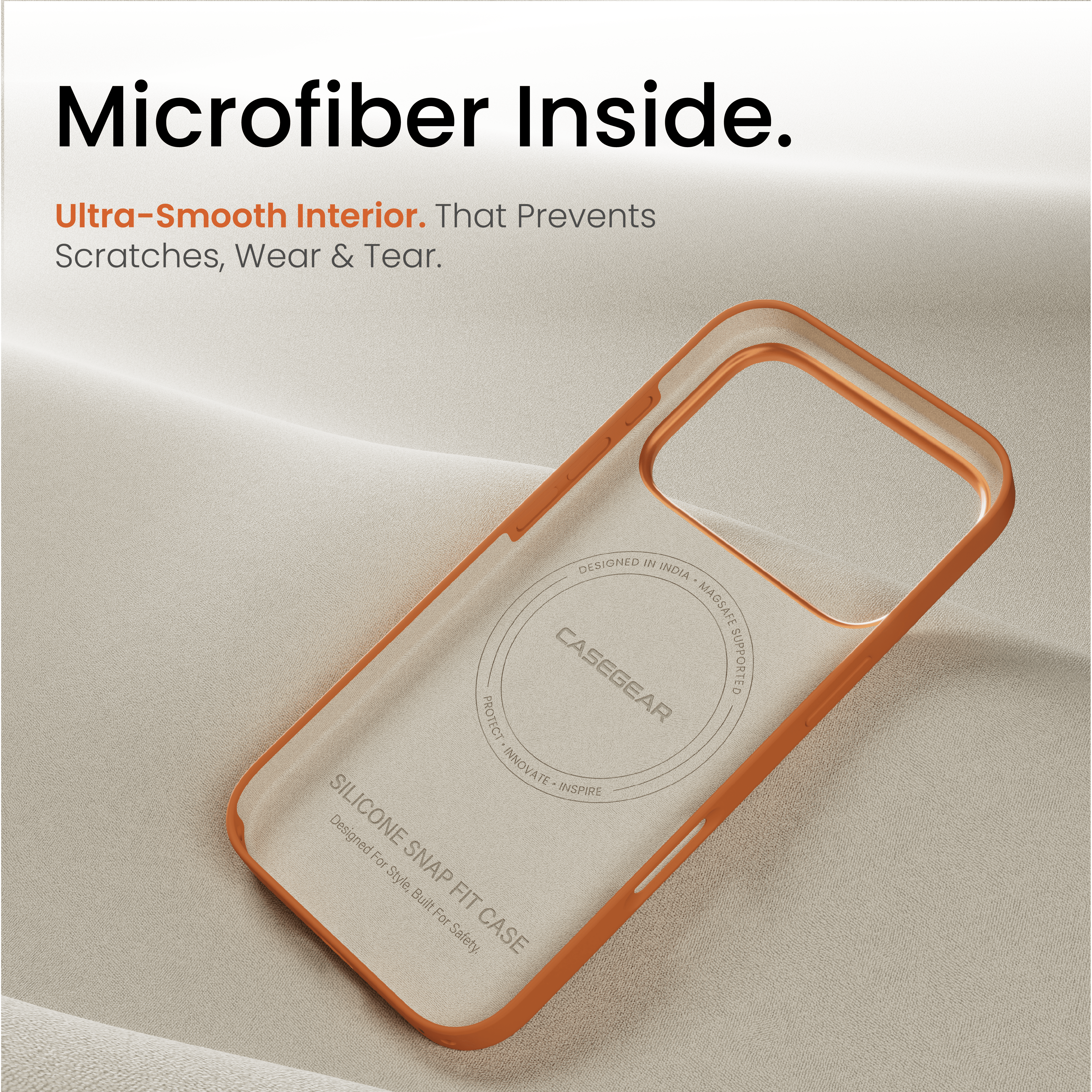 Silicone Snap Fit Case Cover For iPhone 17 Pro Max