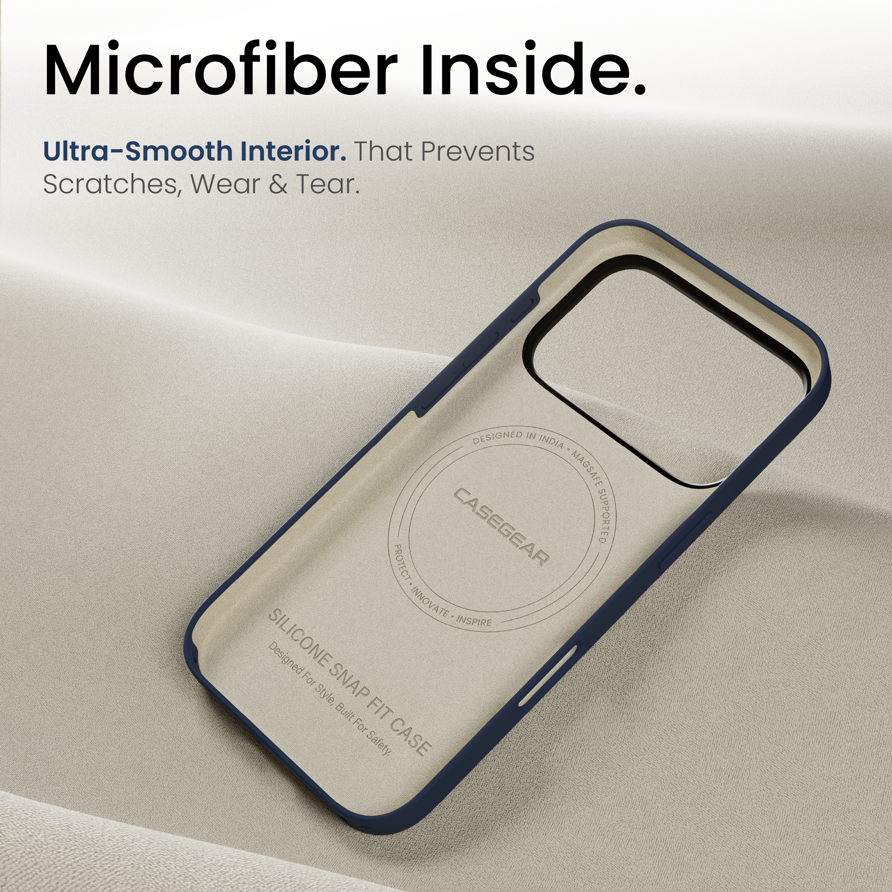 Silicone Snap Fit Case Cover For iPhone 17 Pro Max