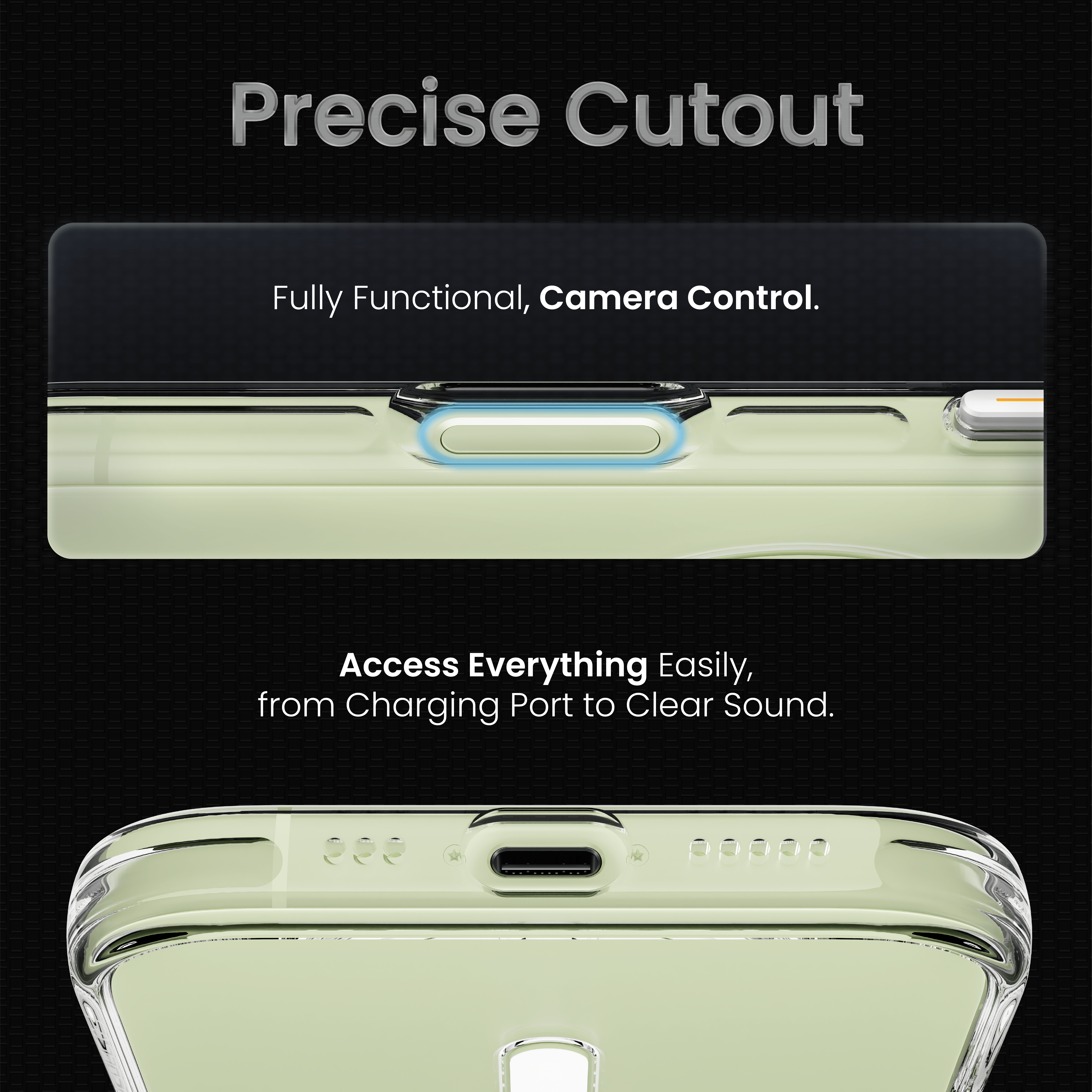 Super Crystal Case Cover For iPhone 17