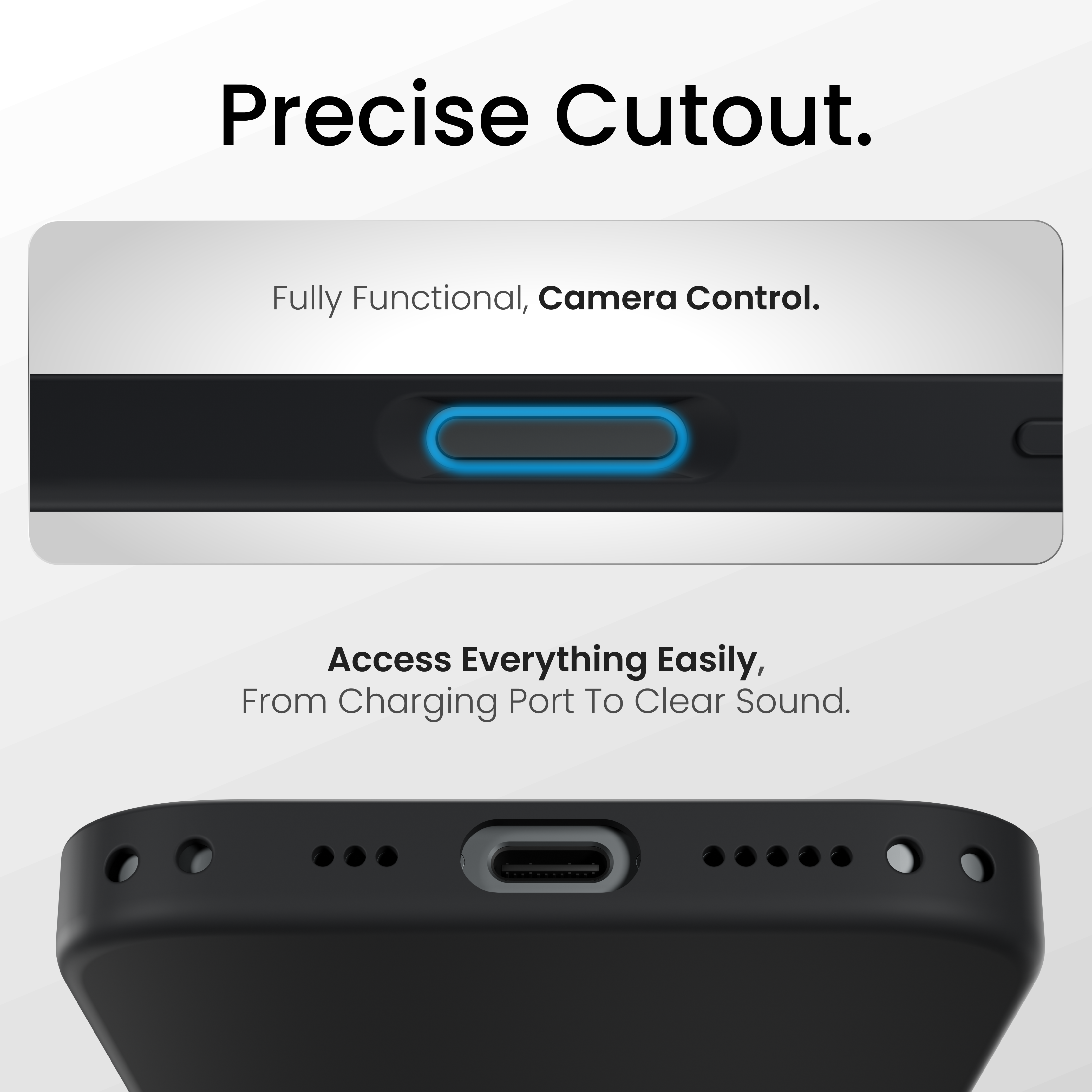 Silicone Snap Fit Case Cover For iPhone 17