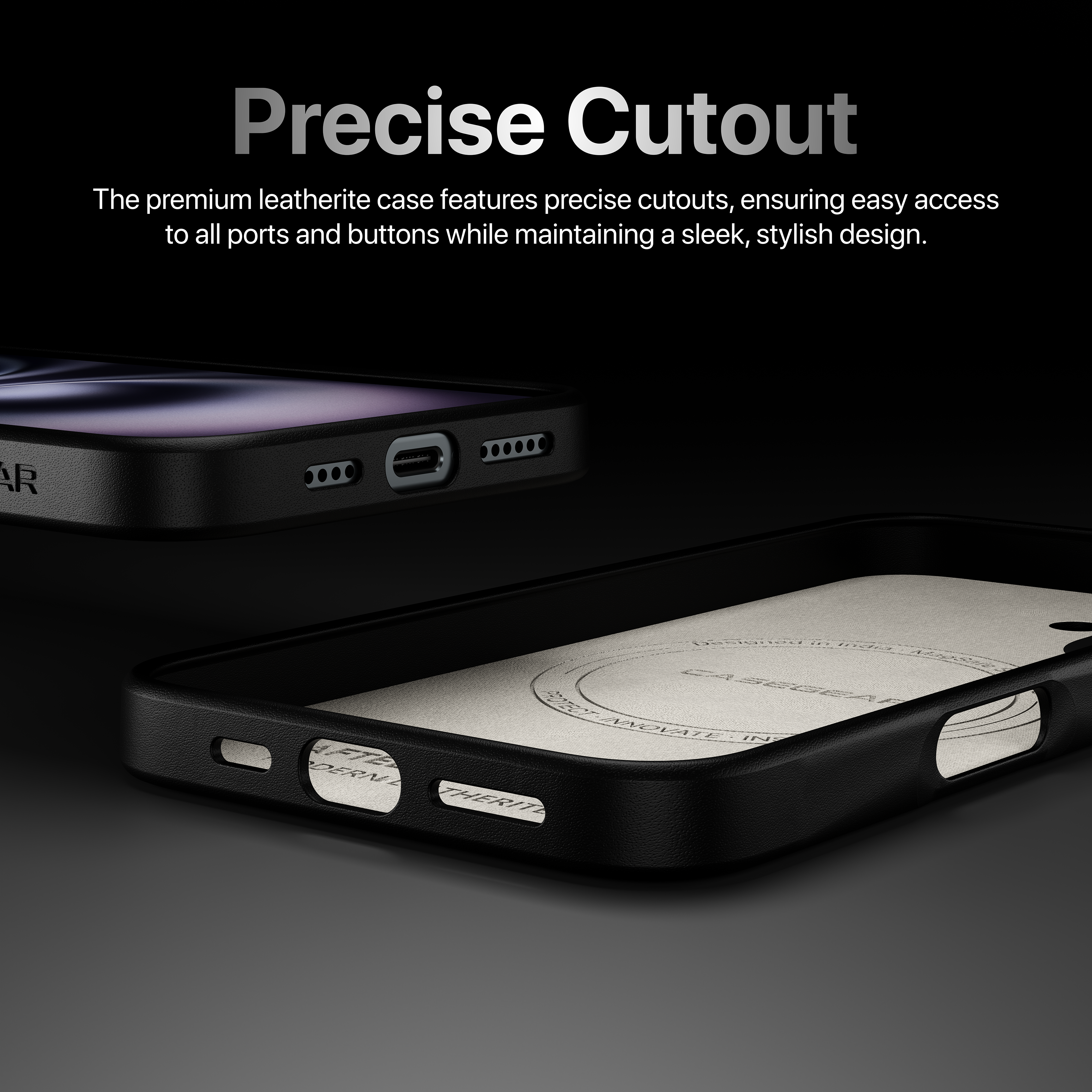 Modern Leatherite Case Cover For iPhone 16 Plus