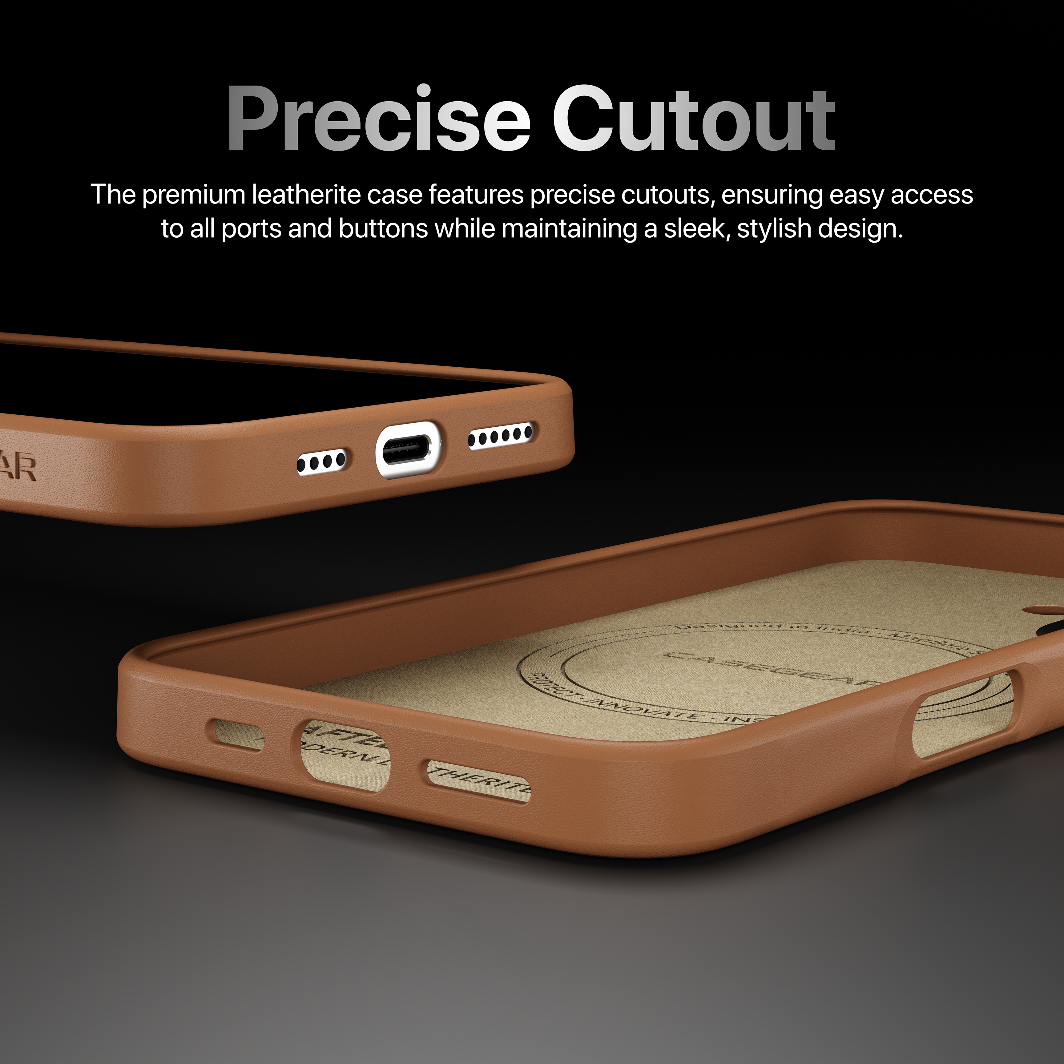 Modern Leatherite Case Cover For iPhone 16 Plus