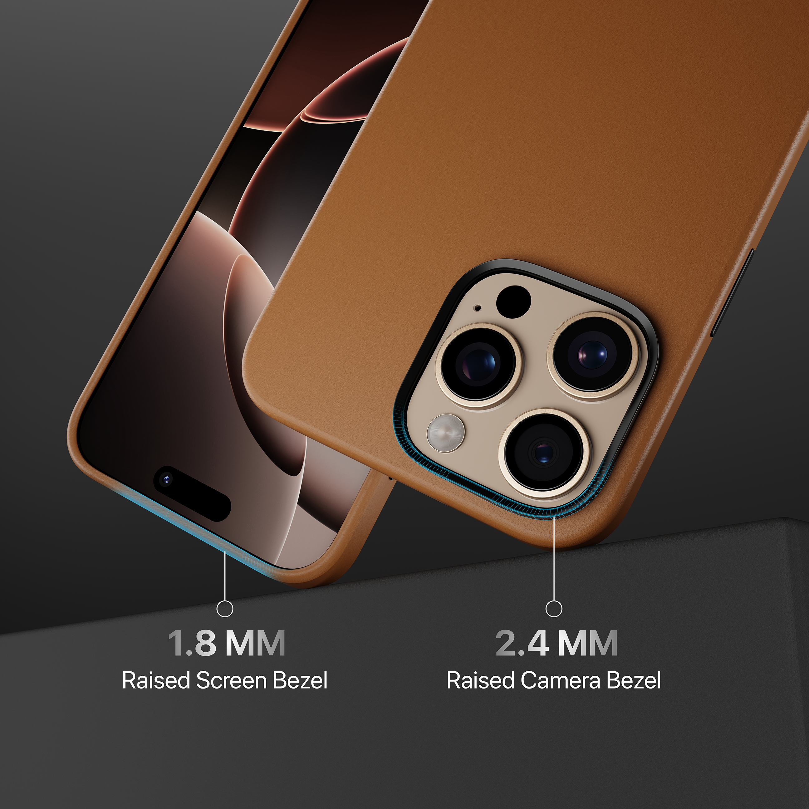 Modern Leatherite Case Cover For iPhone 16 Pro Max