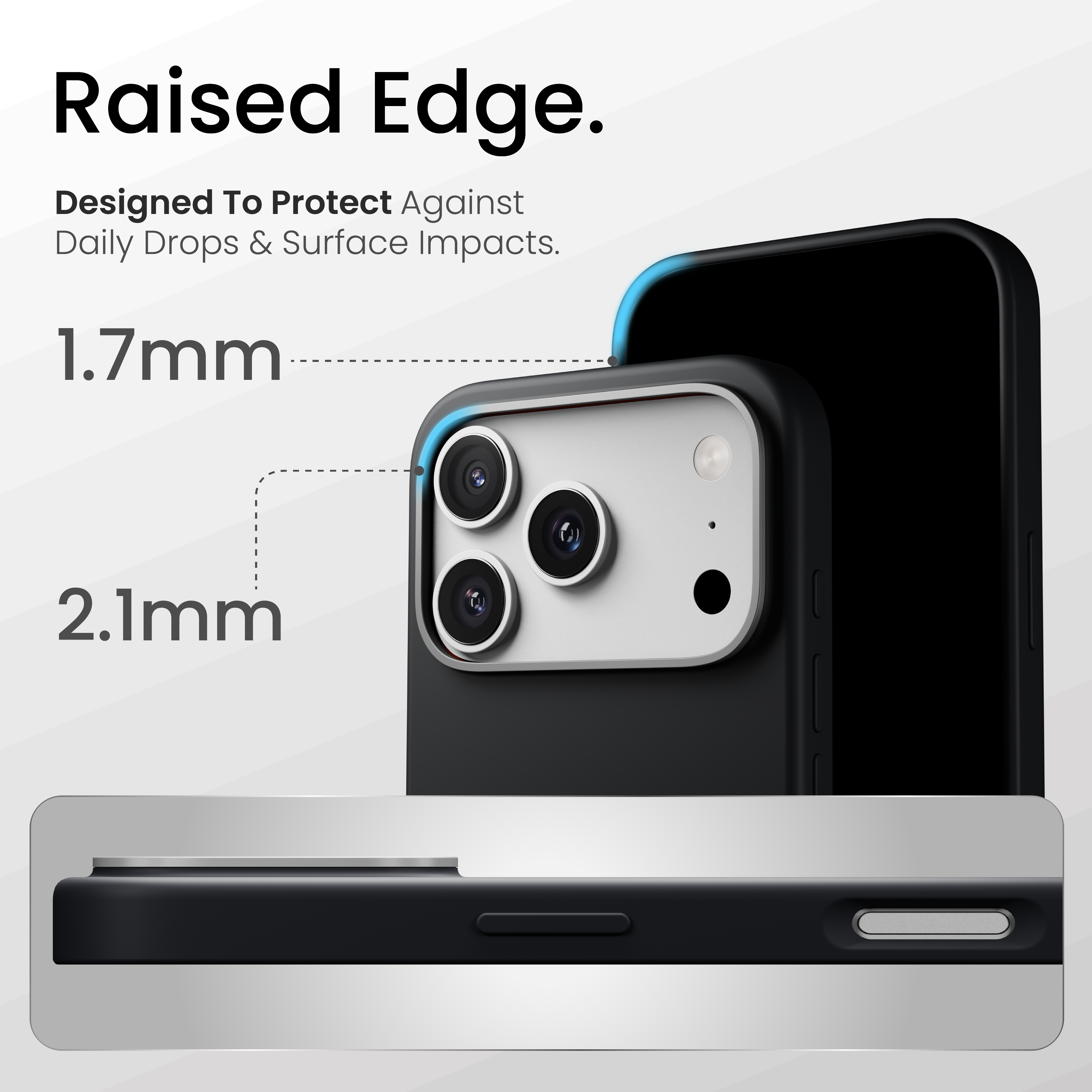 Silicone Snap Fit Case Cover For iPhone 17 Pro Max