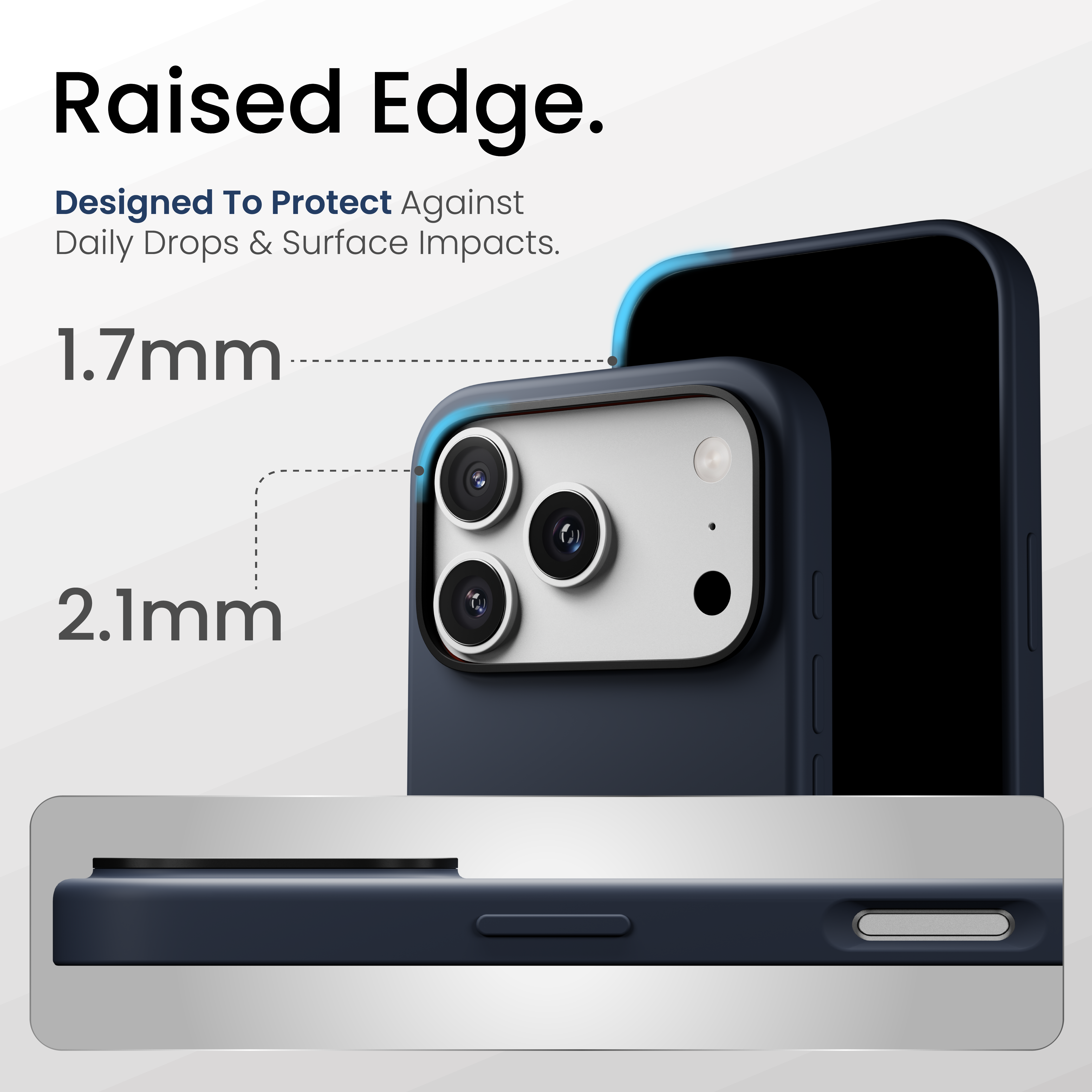 Silicone Snap Fit Case Cover For iPhone 17 Pro Max