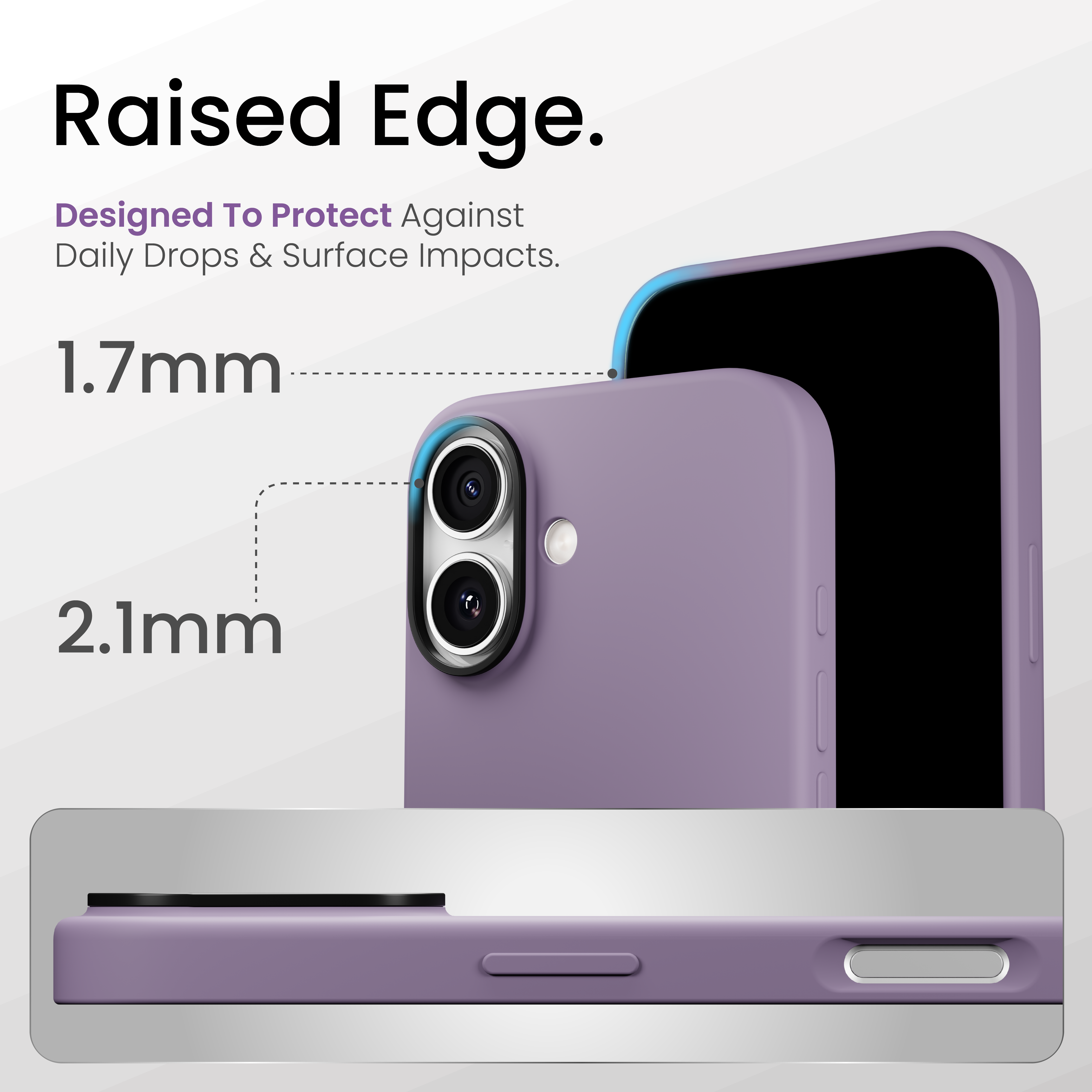 Silicone Snap Fit Case Cover For iPhone 17