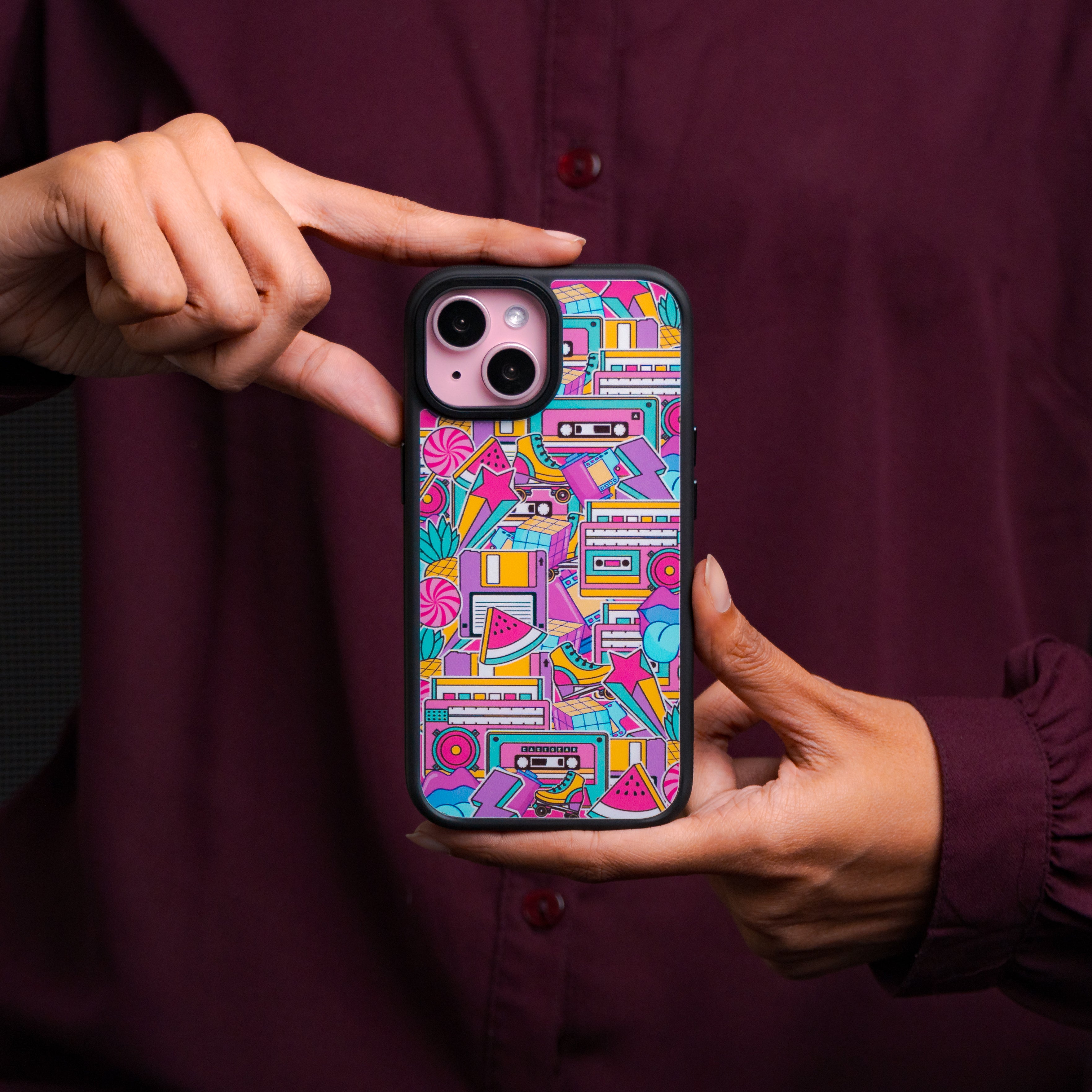 Retro Revival Case For iPhone 15 Pro