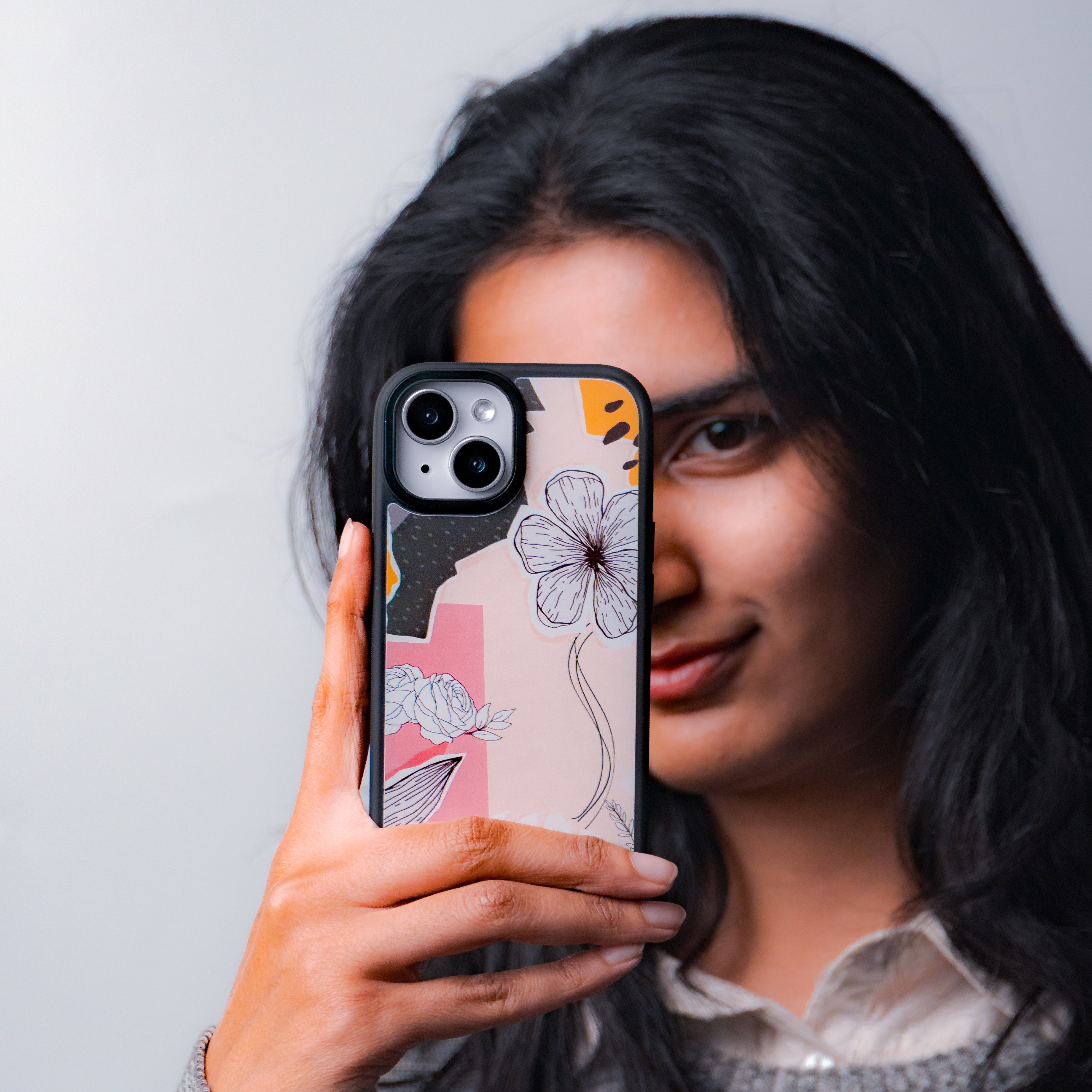 Paper Flower Case For iPhone 15 Pro Max