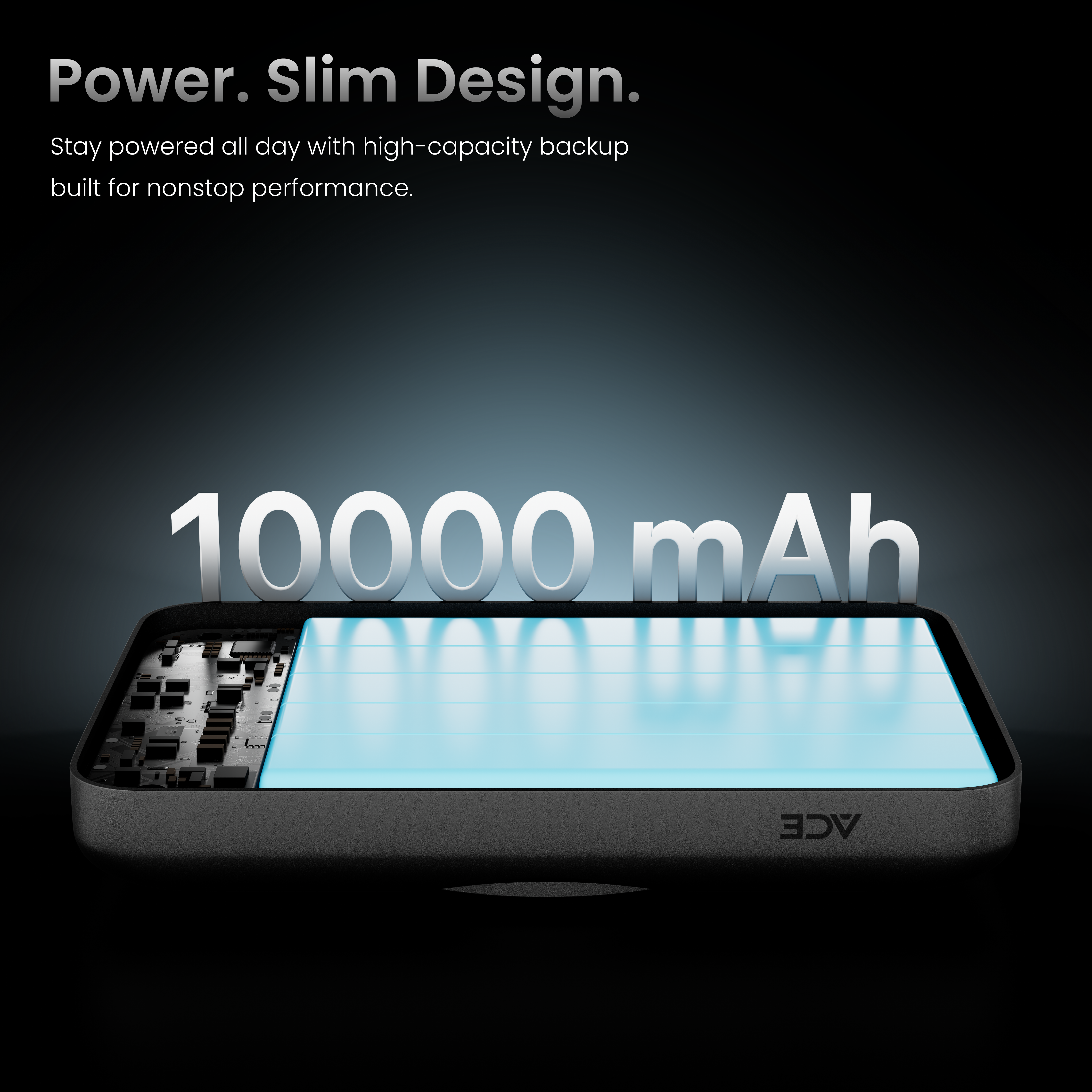 ACE 10000 mAh MagSafe Compatible Aluminium Powerbank For All Day Charging
