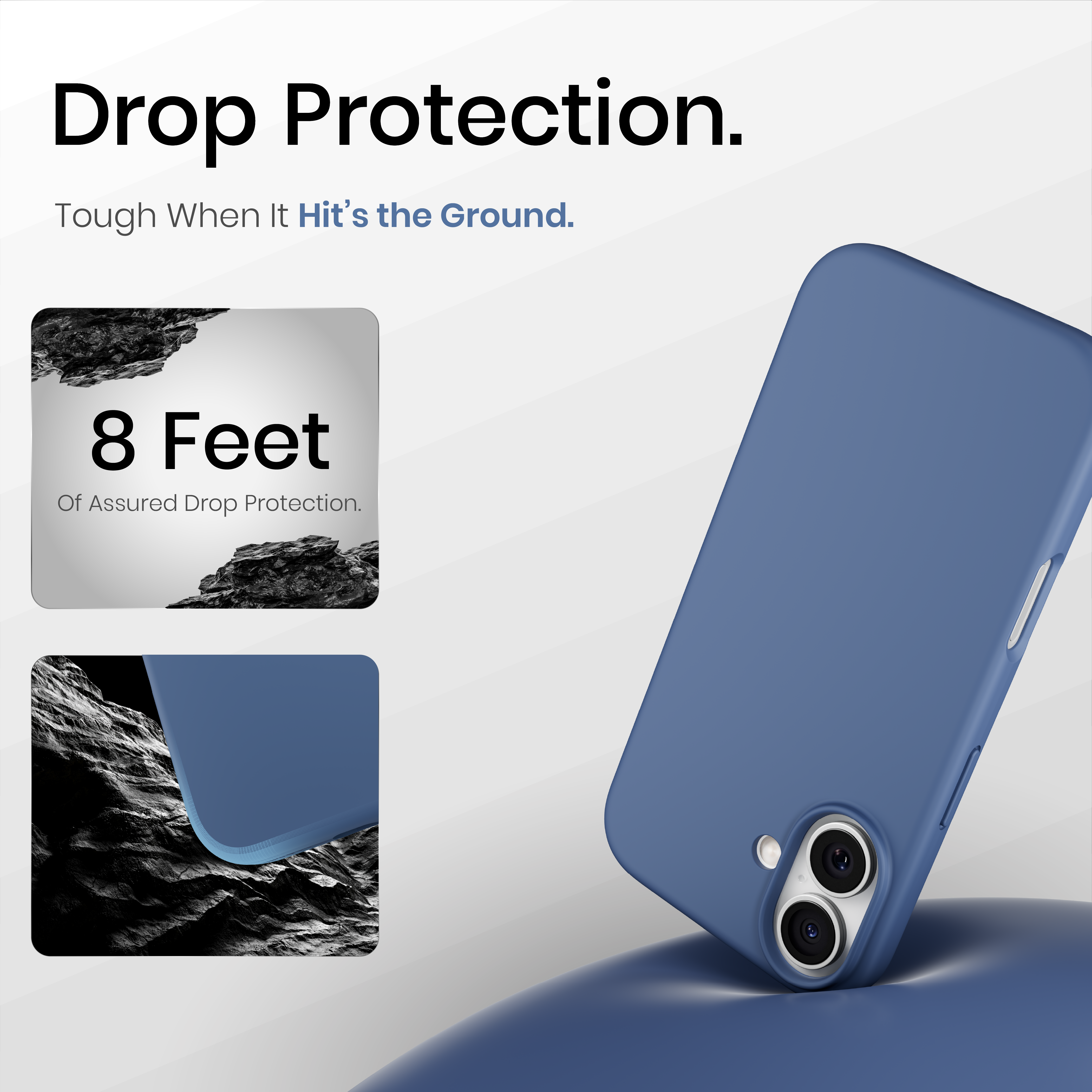 Silicone Snap Fit Case Cover For iPhone 17