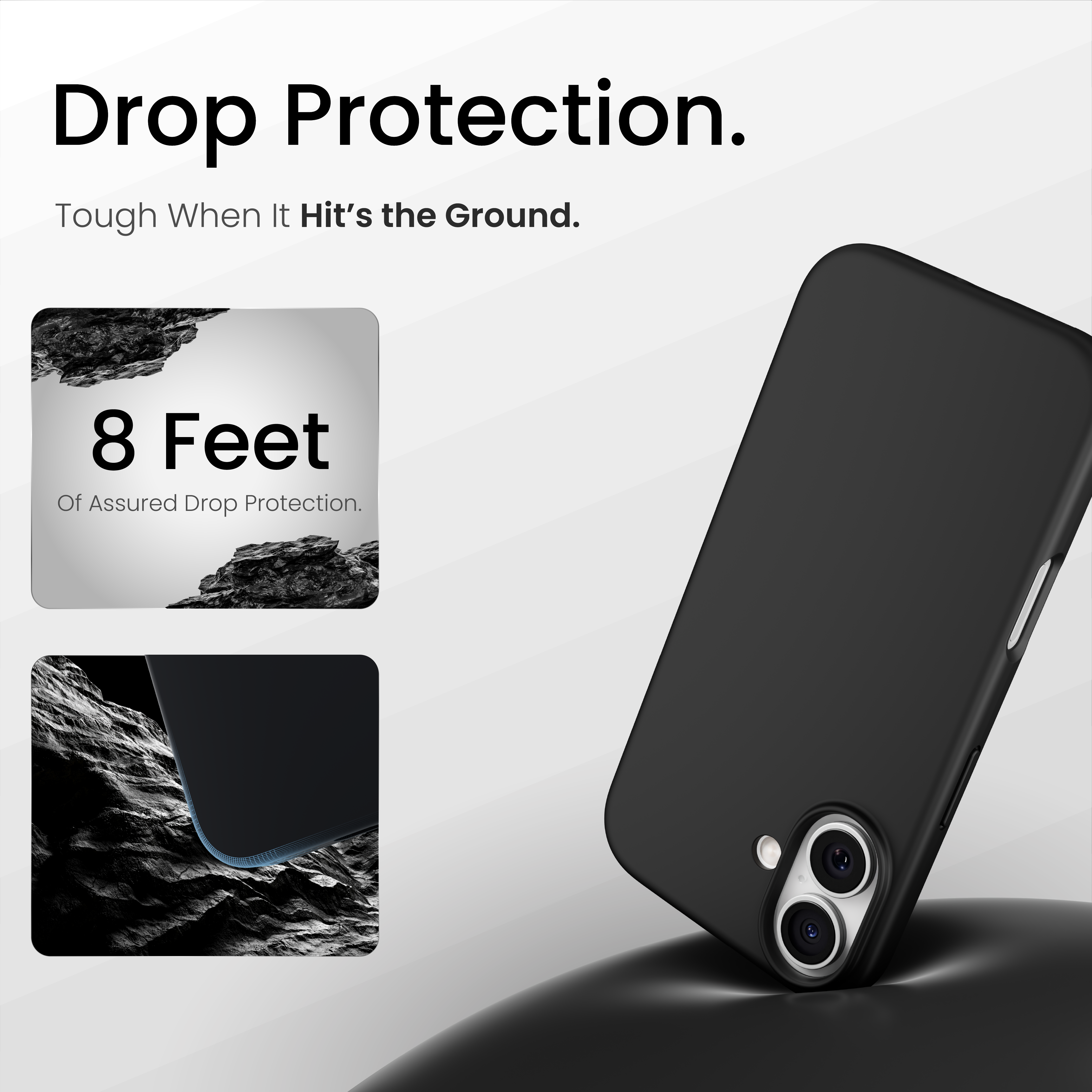 Silicone Snap Fit Case Cover For iPhone 17