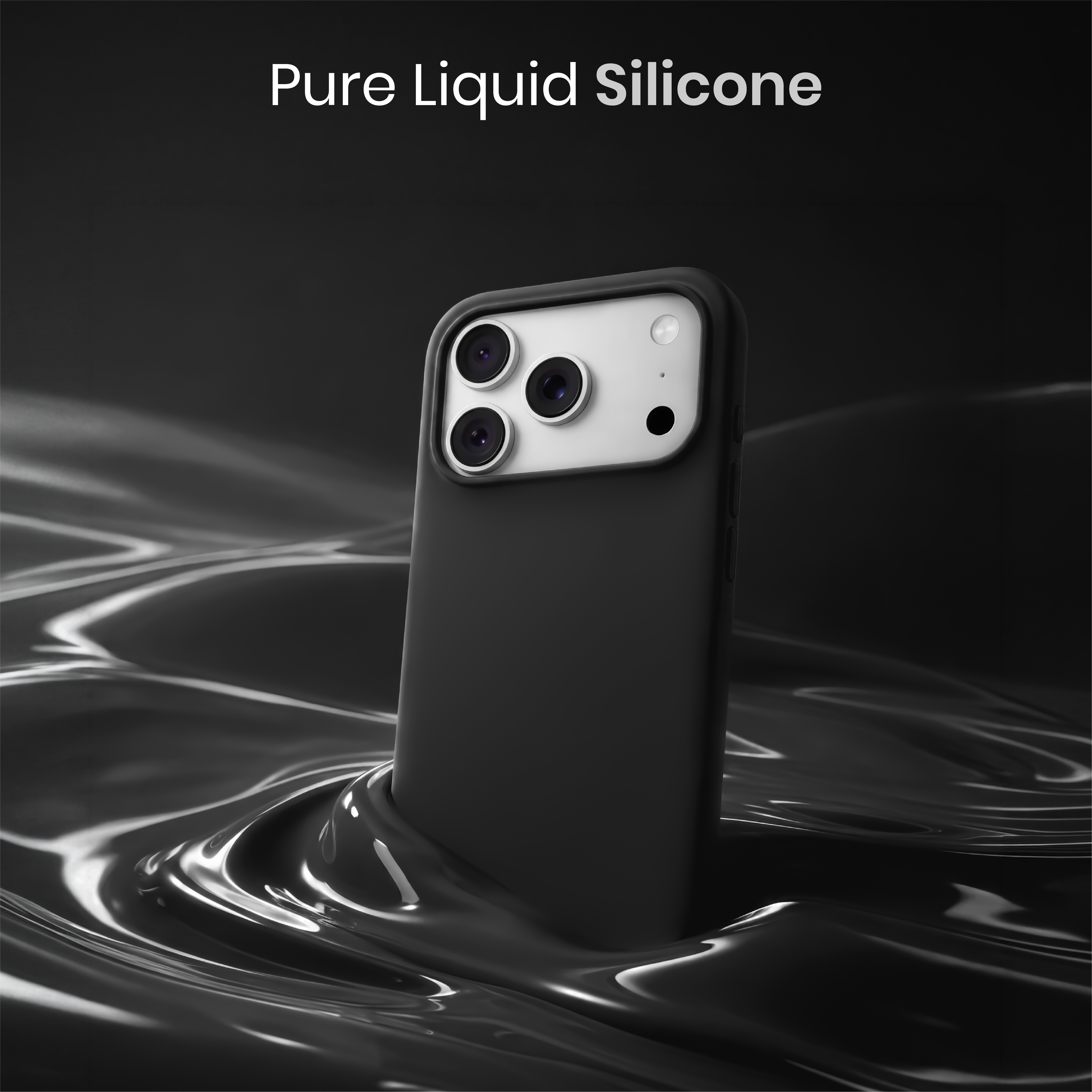 Silicone Snap Fit Case Cover For iPhone 18 Pro