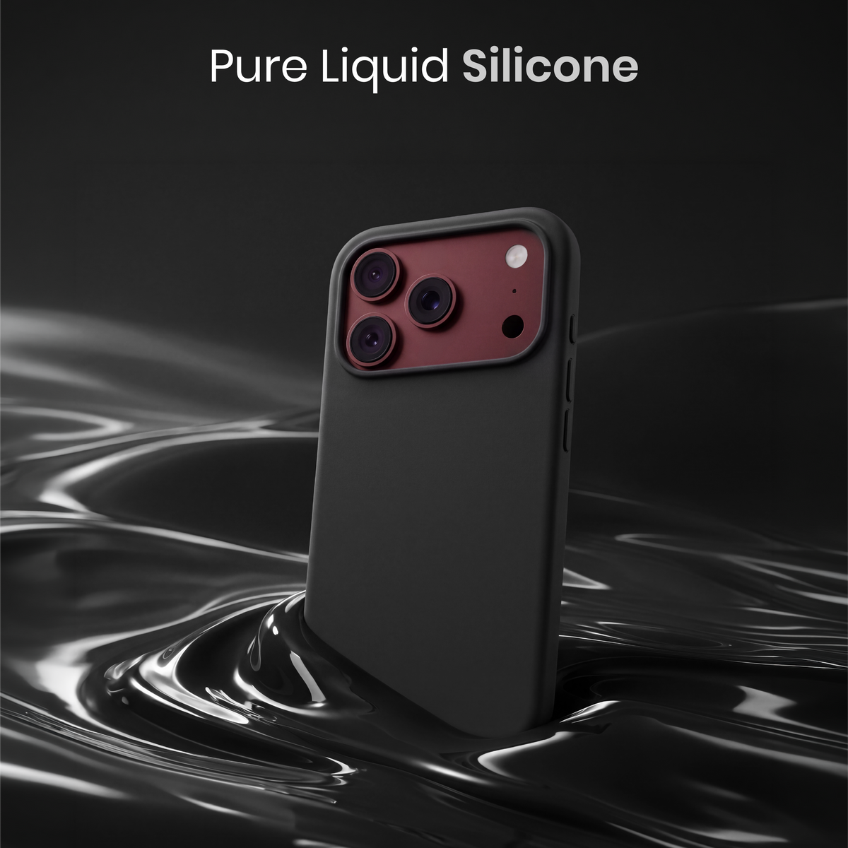 Silicone Snap Fit Case Cover For iPhone 18 Pro Max