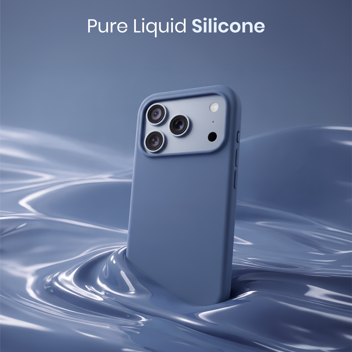 Silicone Snap Fit Case Cover For iPhone 18 Pro