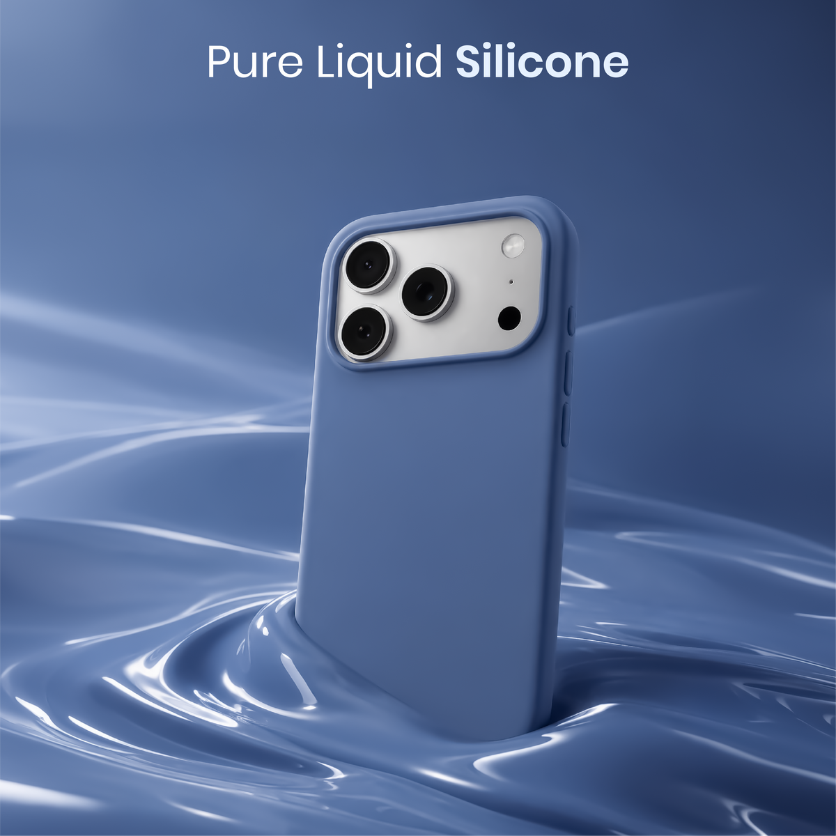 Silicone Snap Fit Case Cover For iPhone 18 Pro